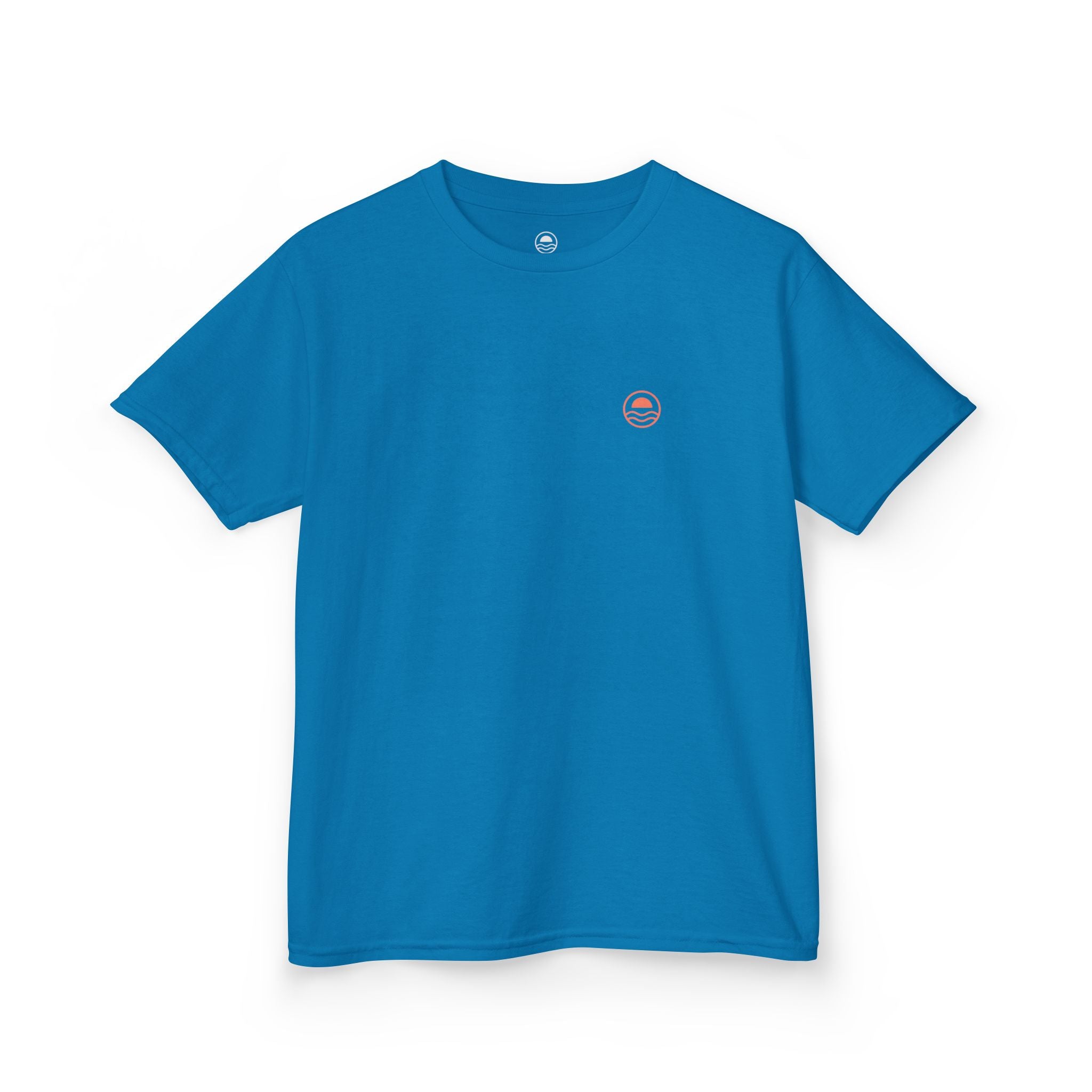 Kids Floral Tee Orange Hibiscus Design