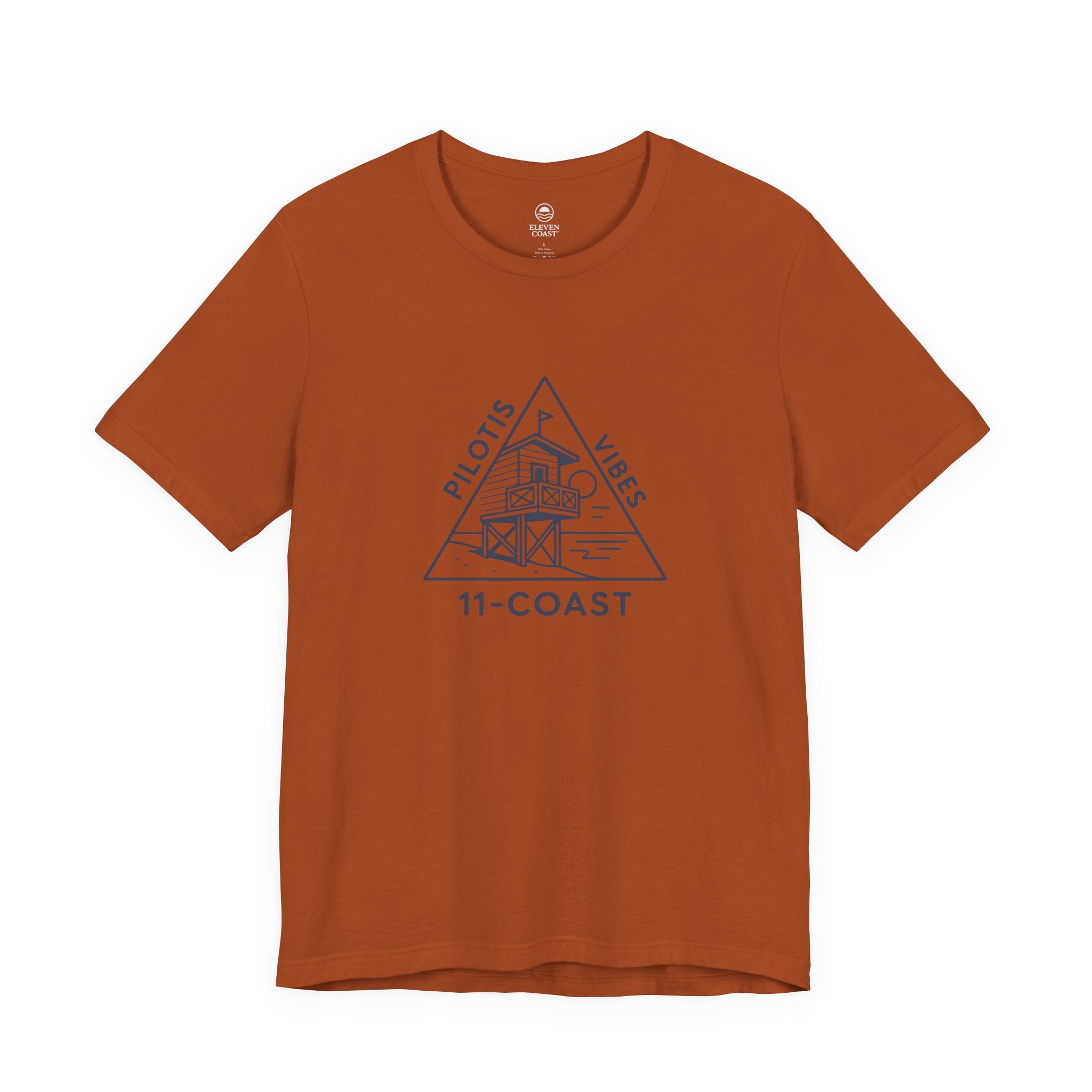 Pilotis Vibes Women Navy T-Shirt Badge