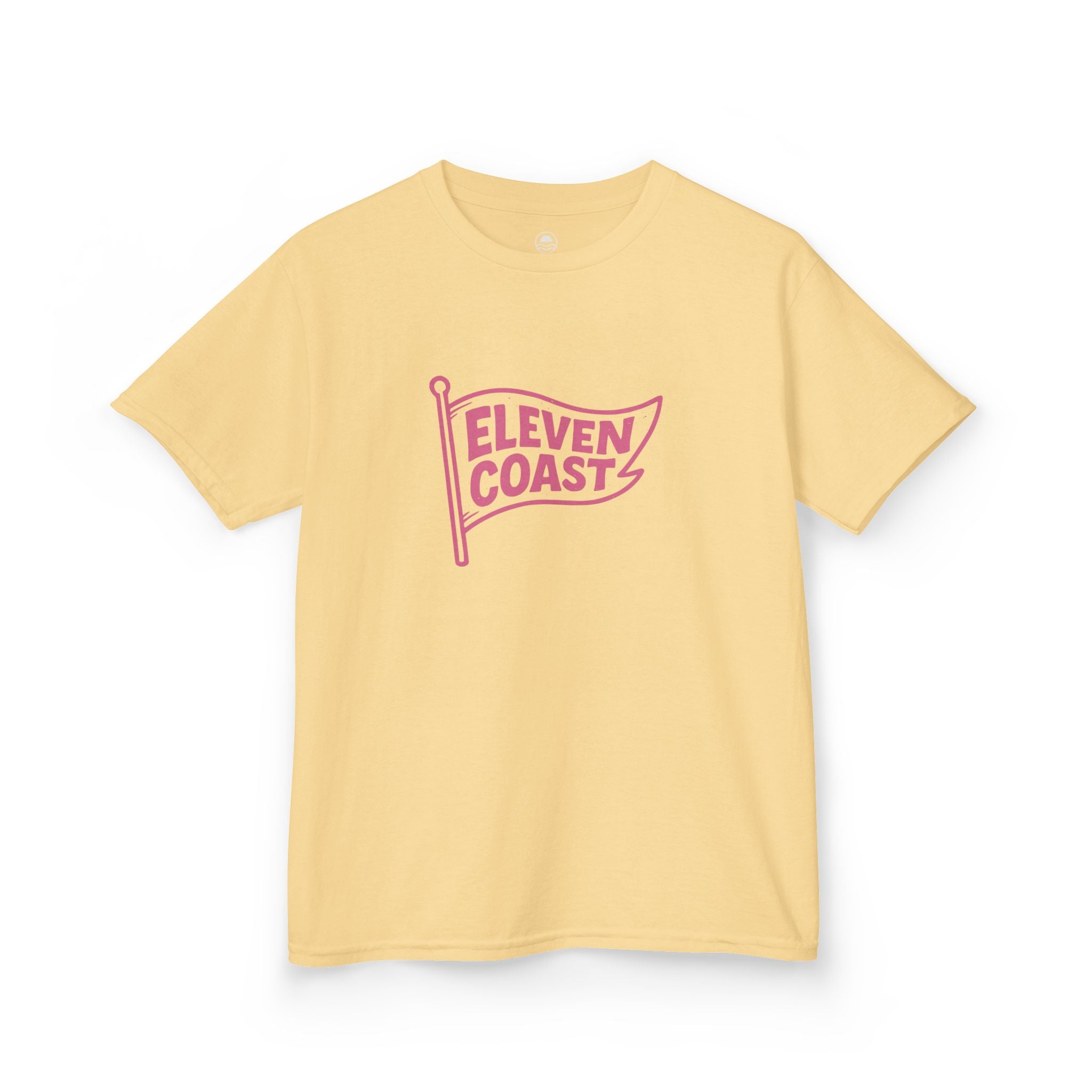 Kids Flag Tee Pink Cotton