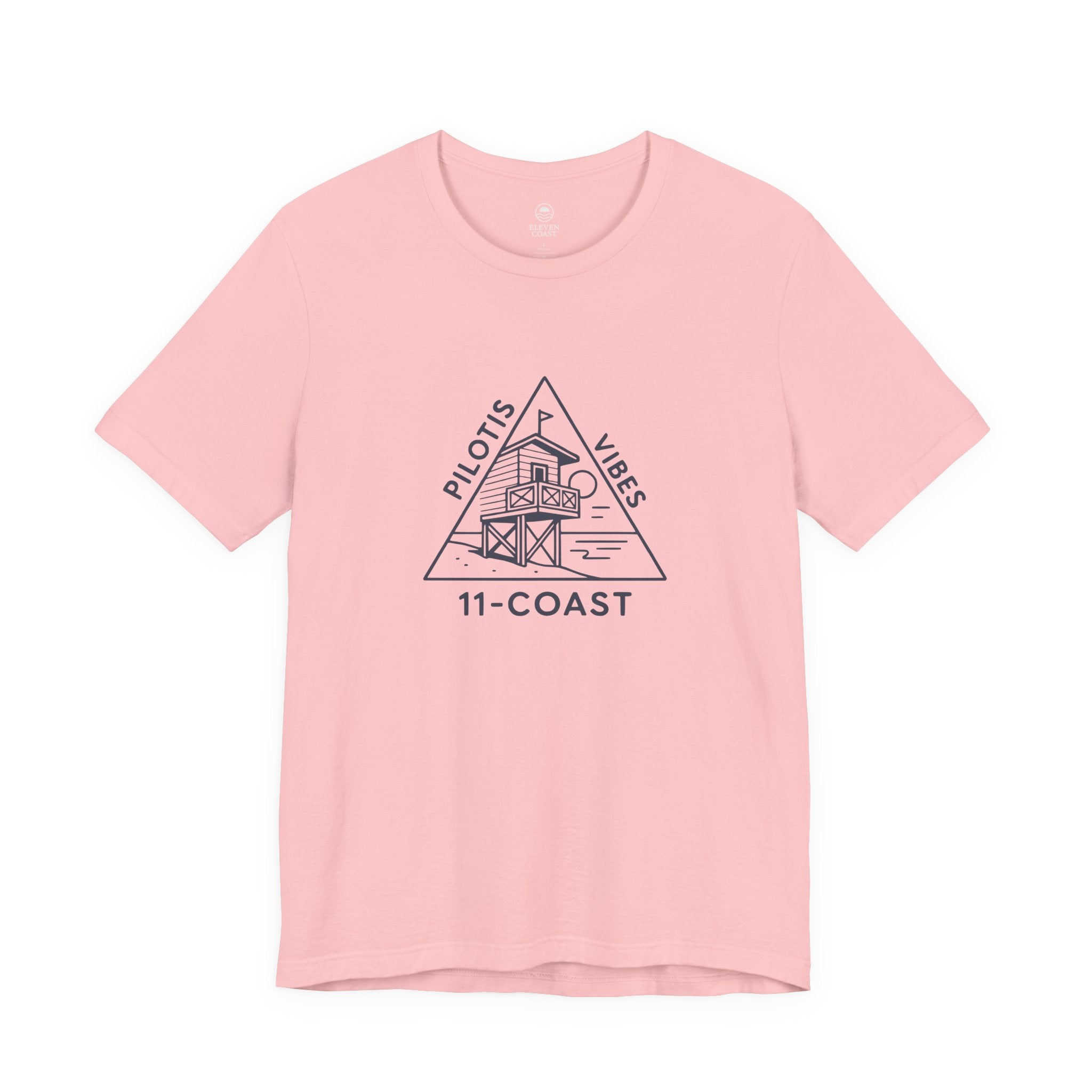 Pilotis Vibes Women Navy T-Shirt Badge