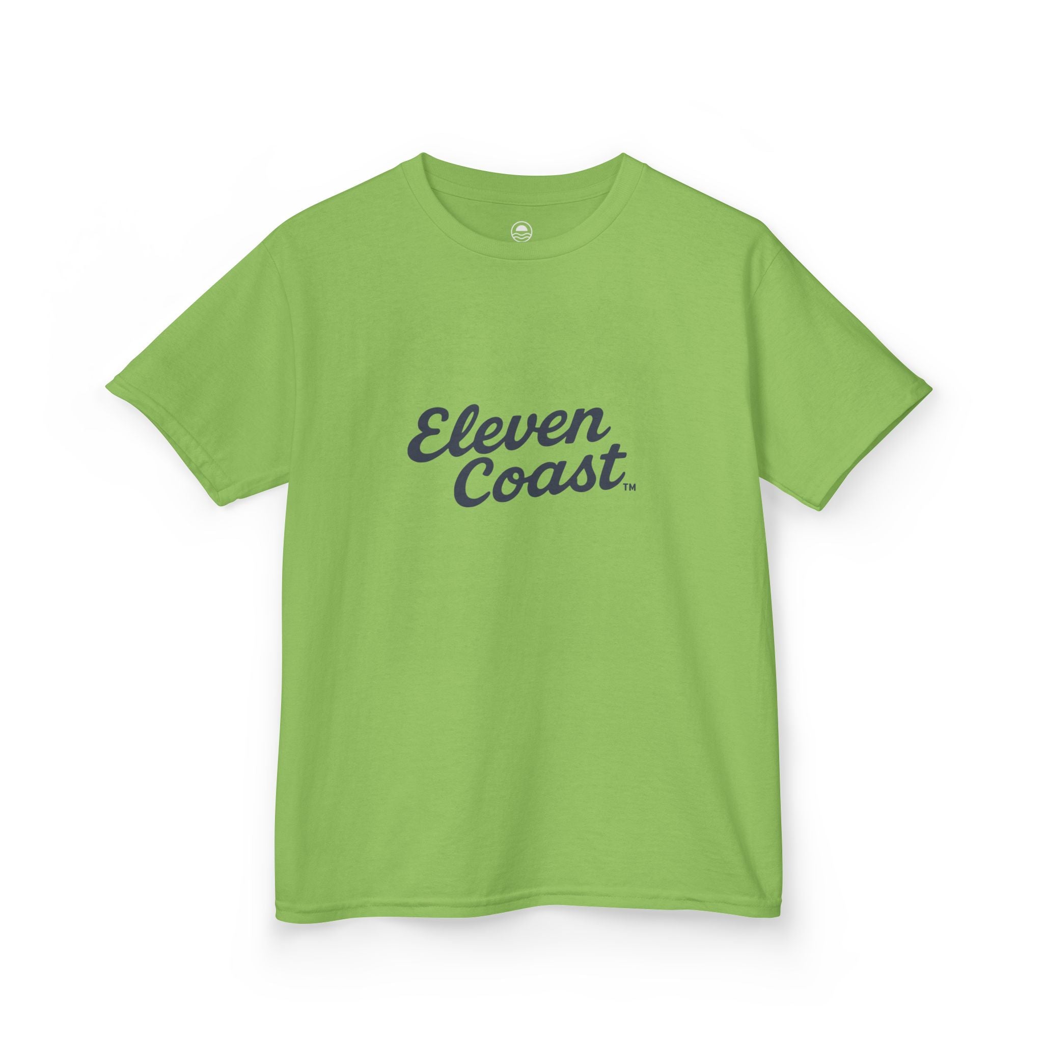 Kids Navy Script Logo Tee