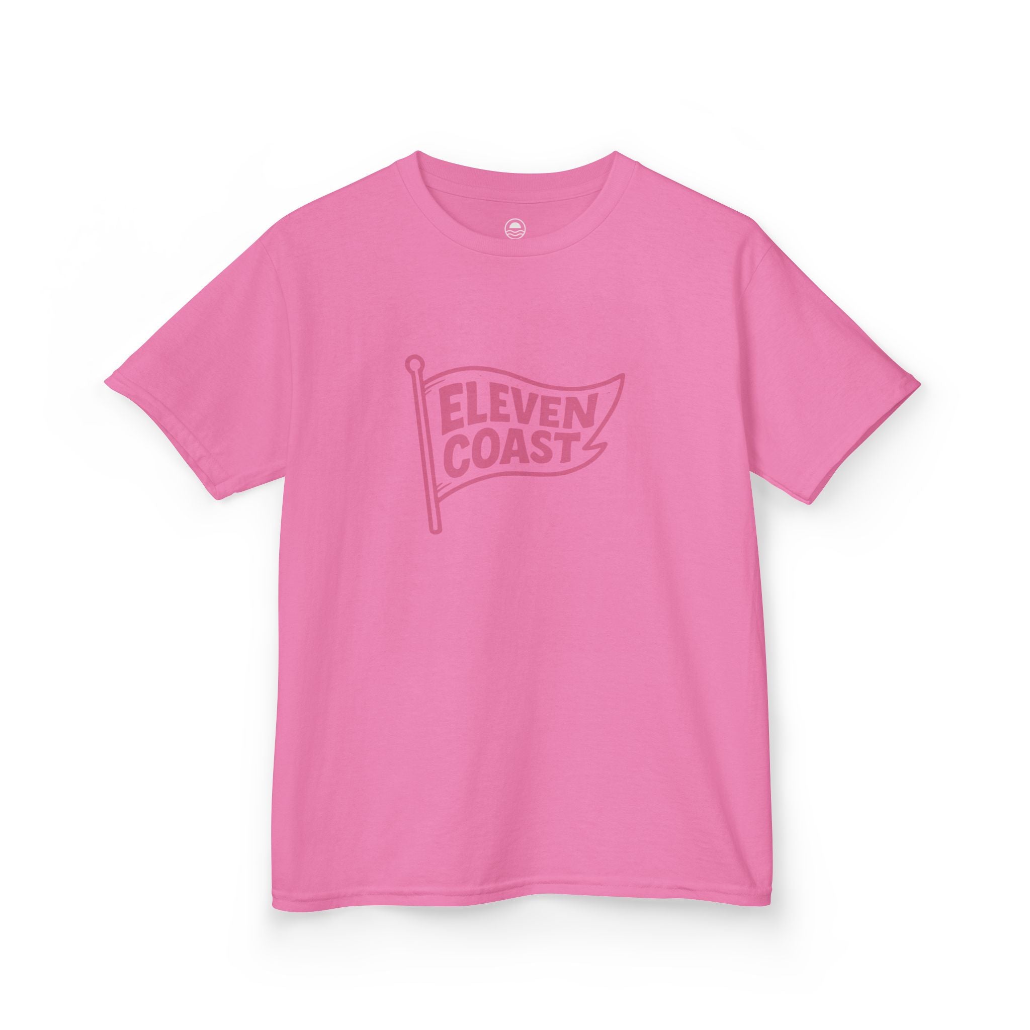 Kids Flag Tee Pink Cotton