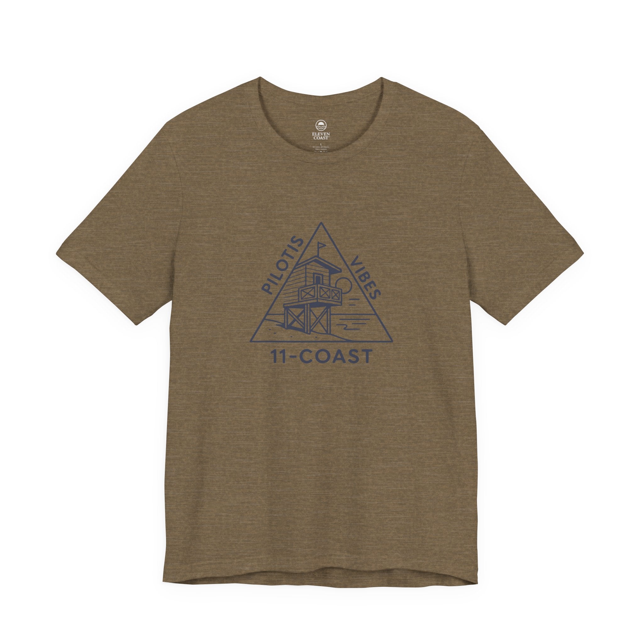 Pilotis Vibes Women Navy T-Shirt Badge