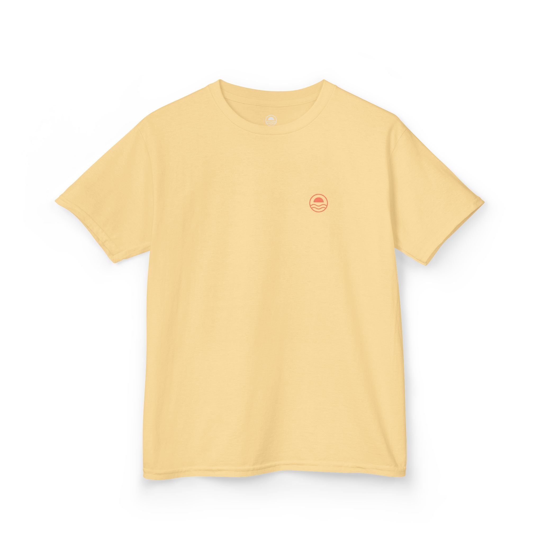 Kids Floral Tee Orange Hibiscus Design
