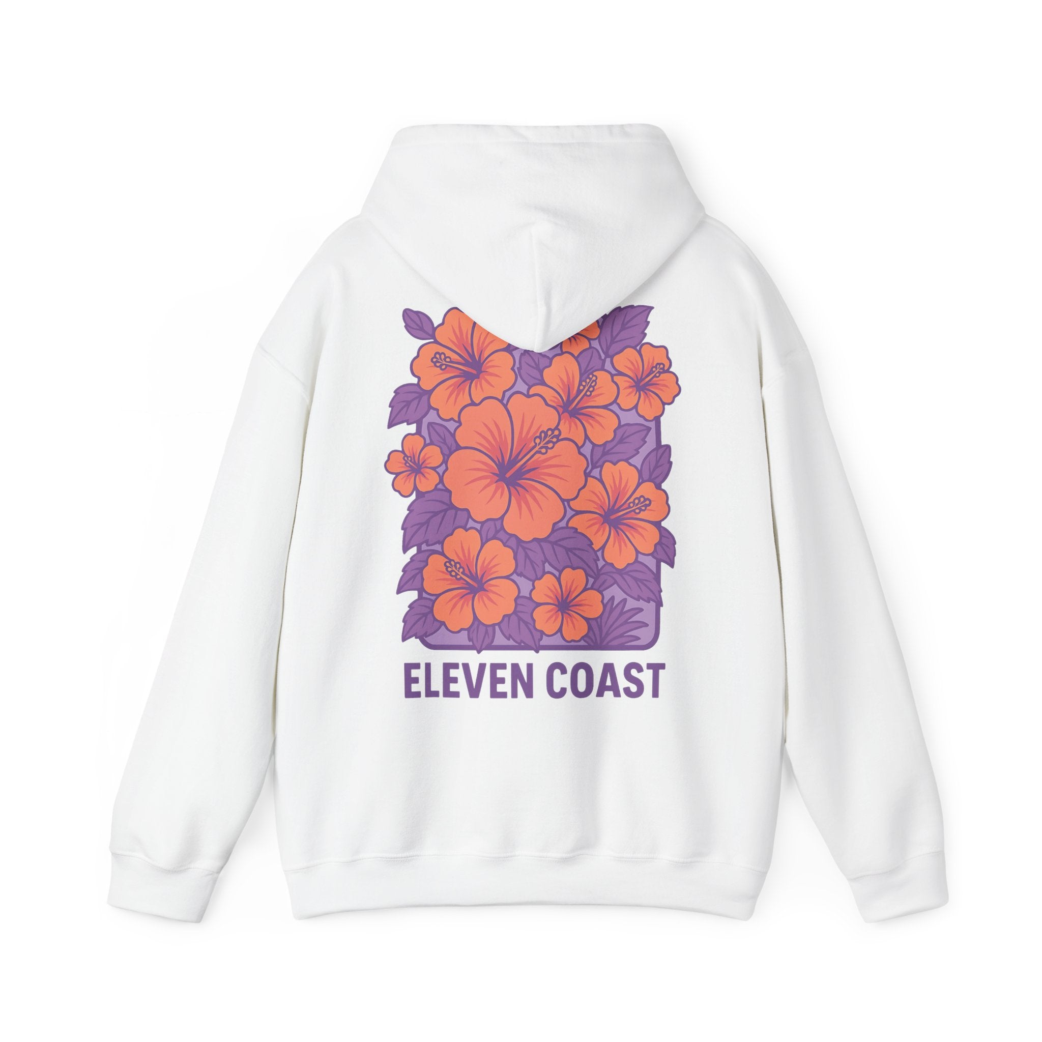 Floral Hibiscus Hoodie For Women Lavender