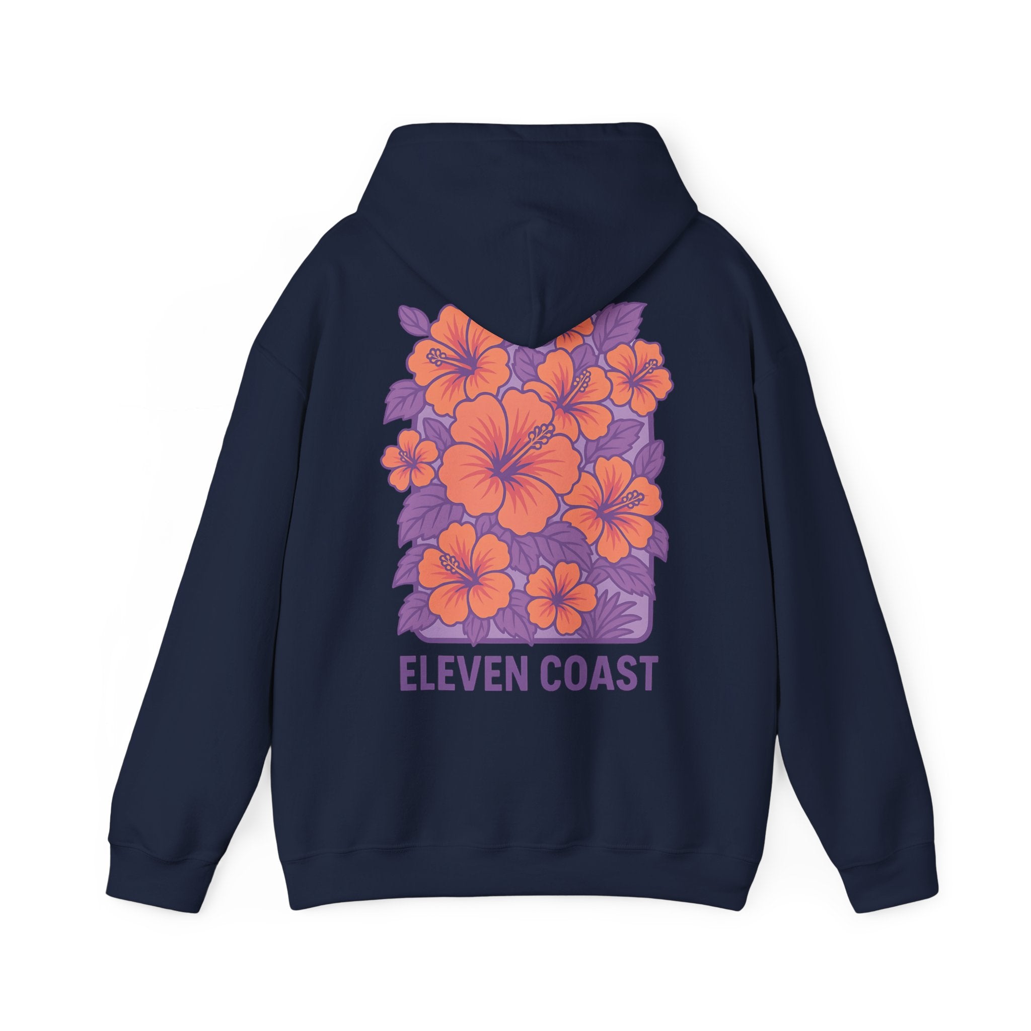 Floral Hibiscus Hoodie For Women Lavender
