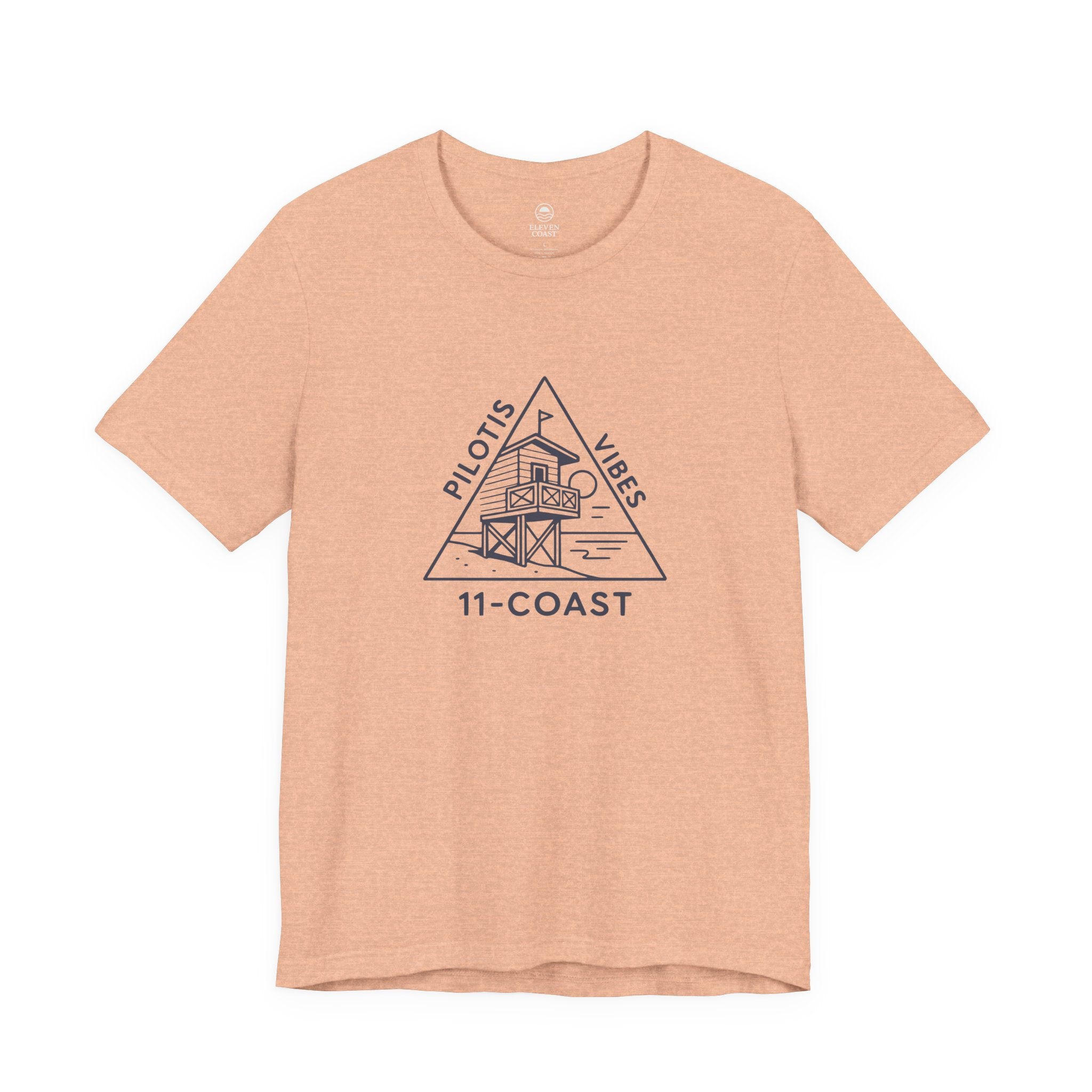 Pilotis Vibes Women Navy T-Shirt Badge