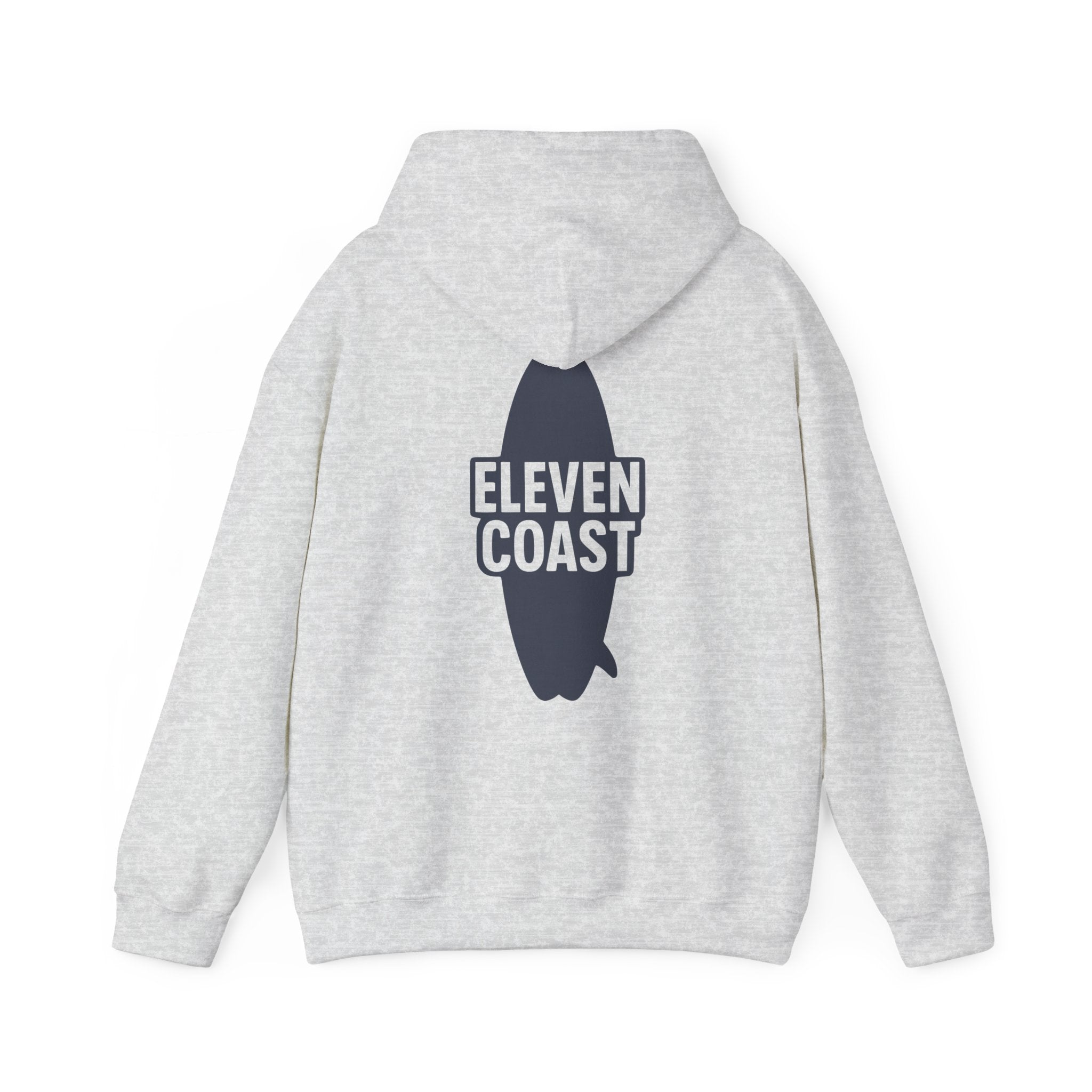 Navy Hoodie Men Bold Surfboard Design