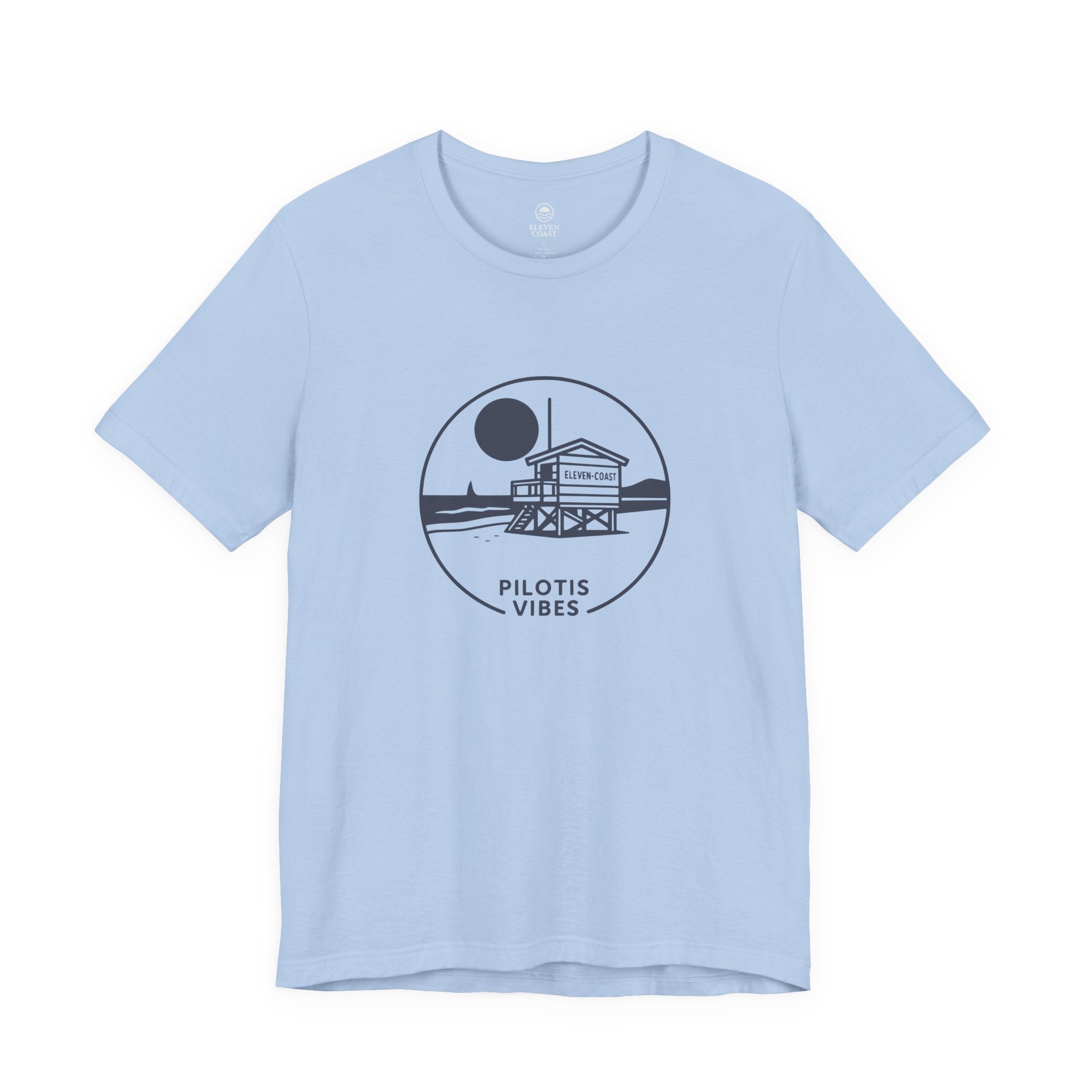 Navy Lifeguard Hut T-Shirt Men Pilotis Vibes