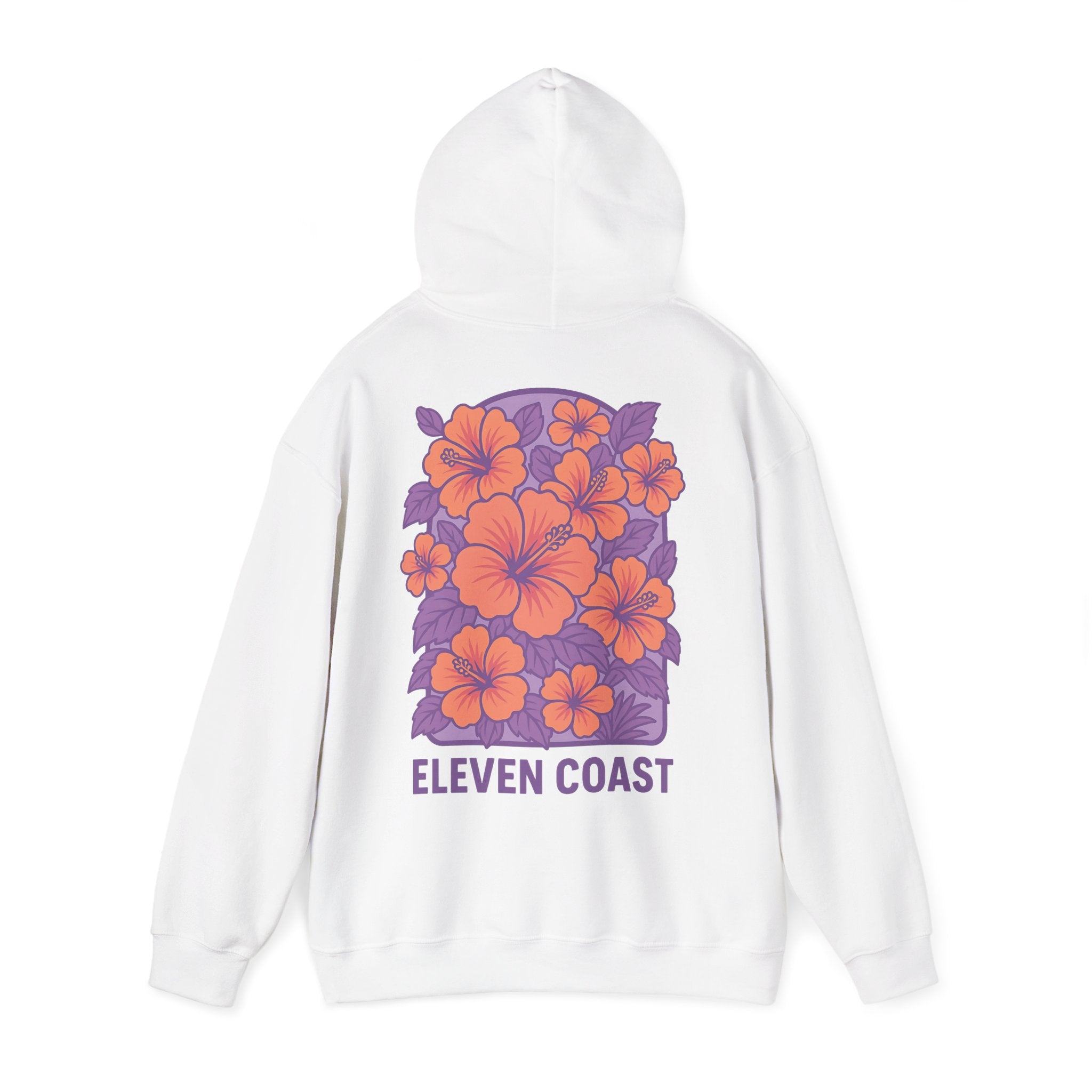 Floral Hibiscus Hoodie For Women Lavender