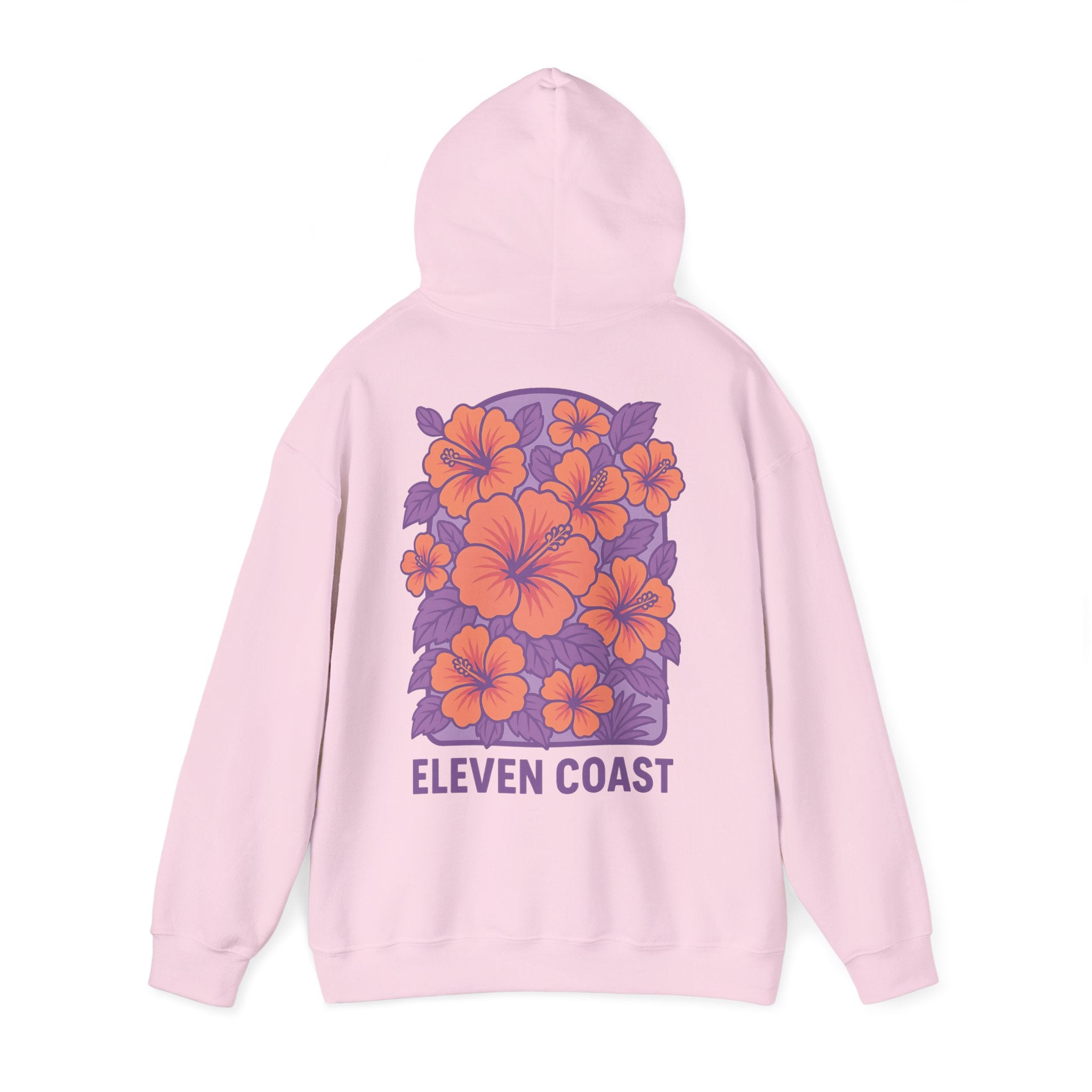Floral Hibiscus Hoodie For Women Lavender
