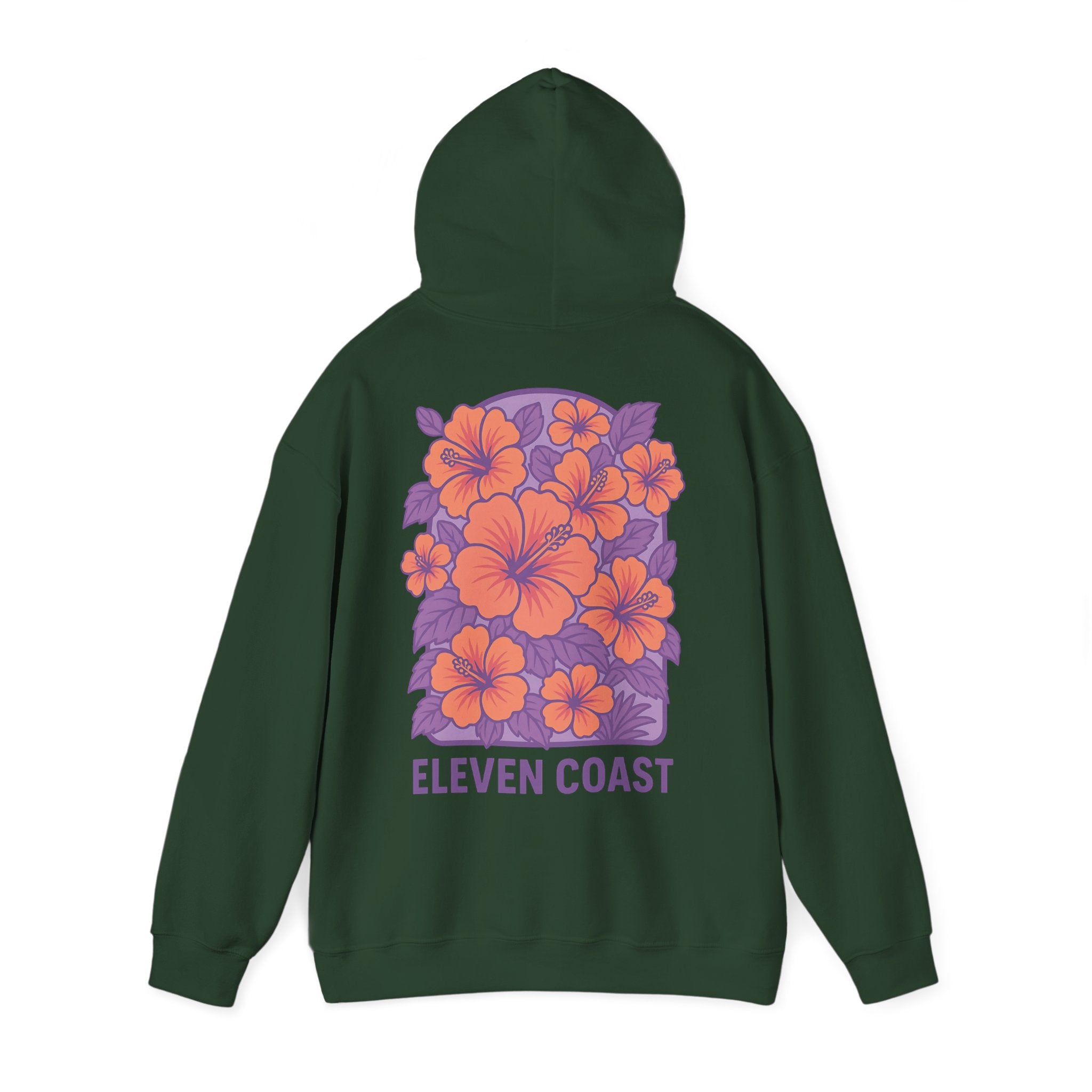 Floral Hibiscus Hoodie For Women Lavender