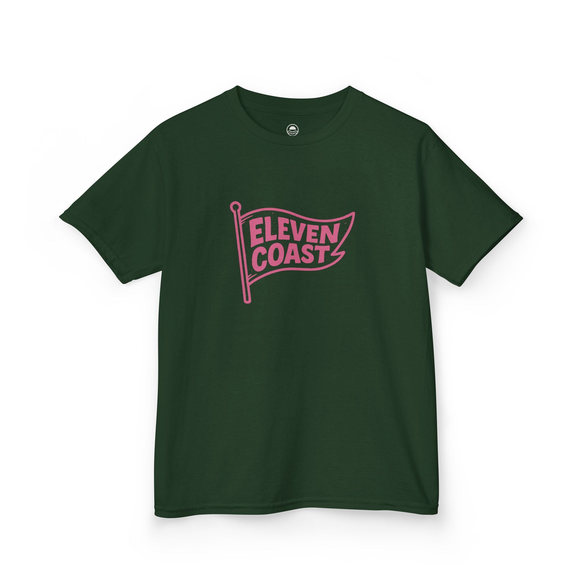 Kids Flag Tee Pink Cotton