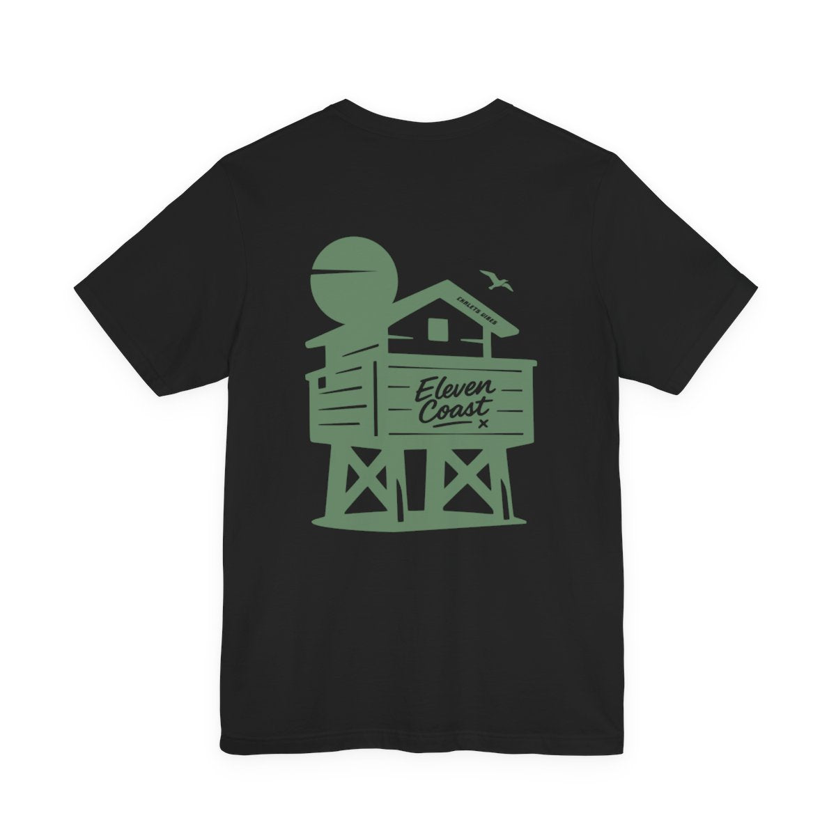 Chalet Vibes T-Shirt Men Green Silhouette