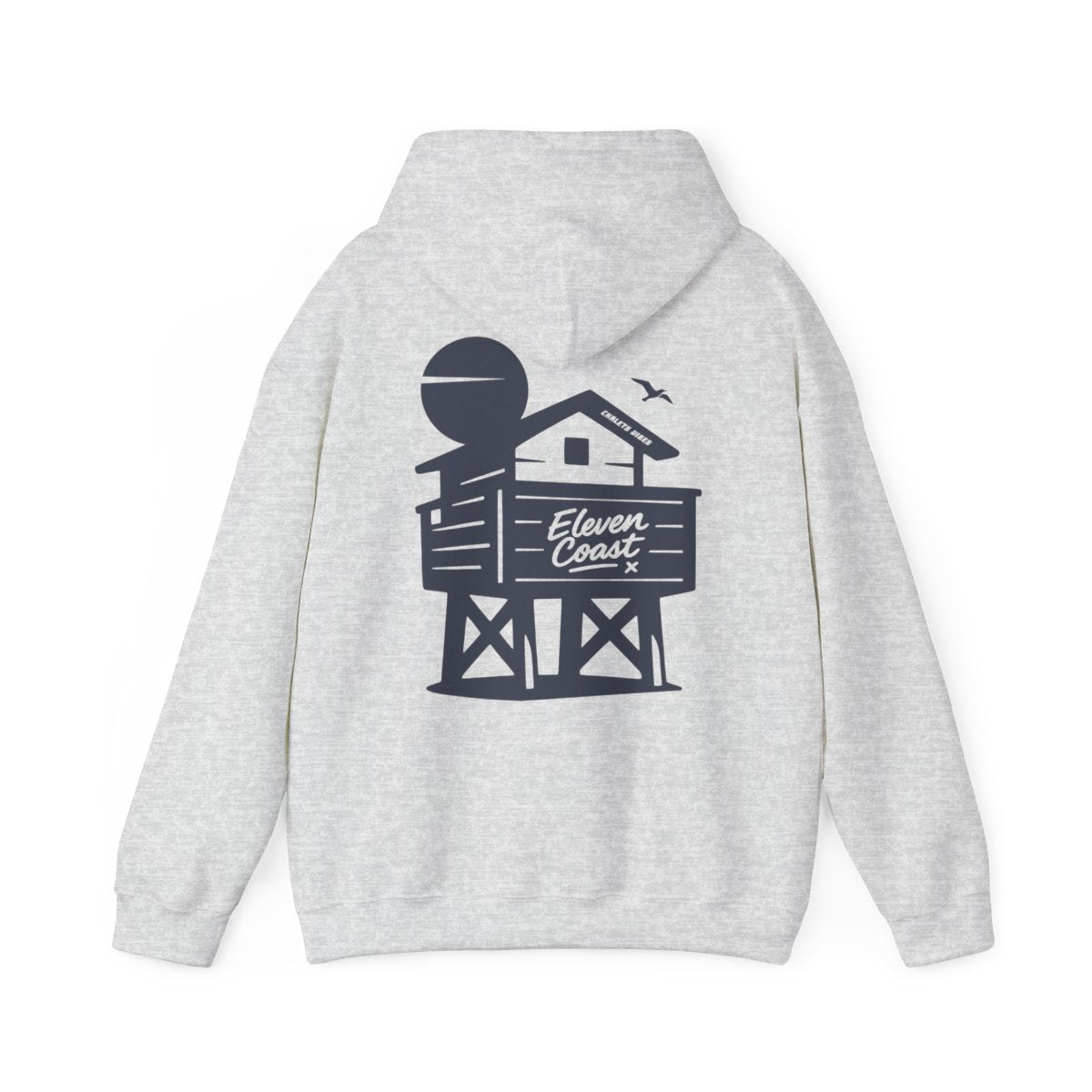 Navy Beach Chalet Hoodie For Men