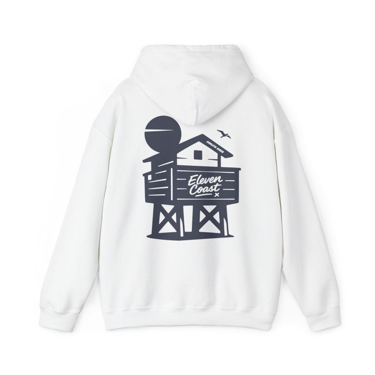 Navy Beach Chalet Hoodie For Men