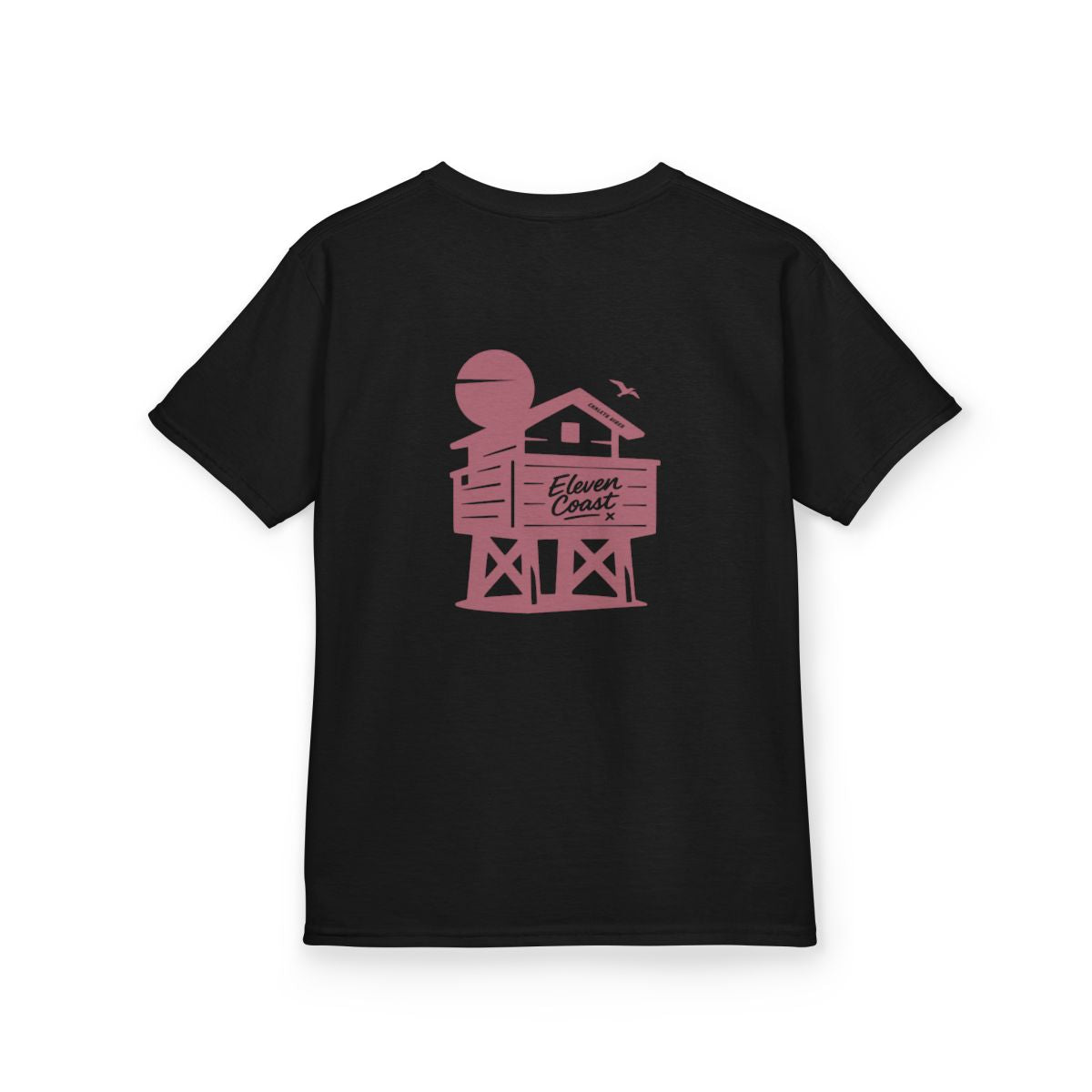 Kids Beach Chalet Tee Rosewood Red