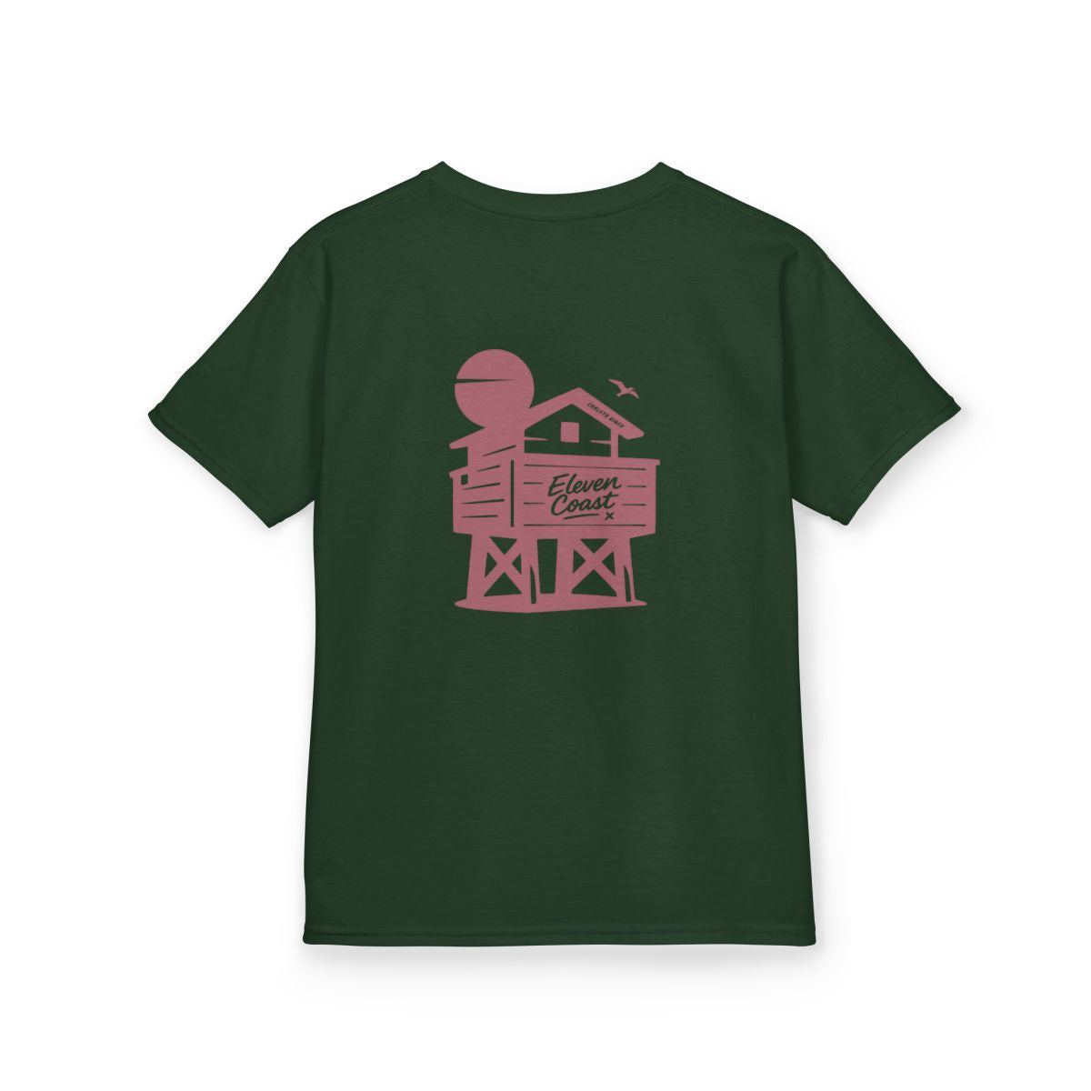 Kids Beach Chalet Tee Rosewood Red
