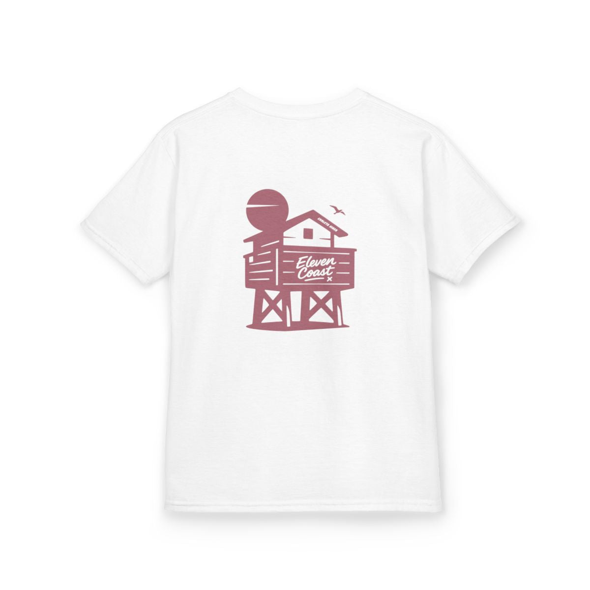 Kids Beach Chalet Tee Rosewood Red