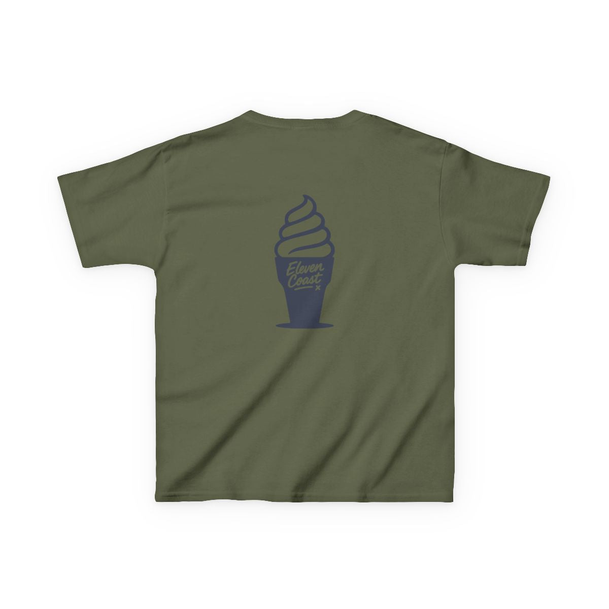 Kids Ice Cream Tee Navy Silhouette