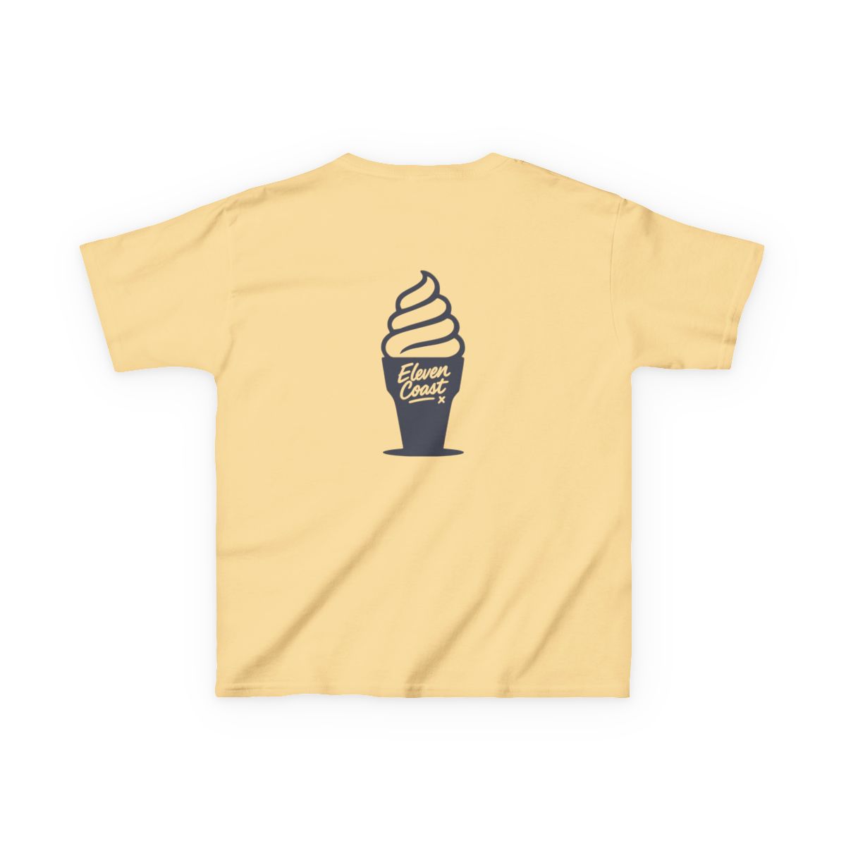 Kids Ice Cream Tee Navy Silhouette
