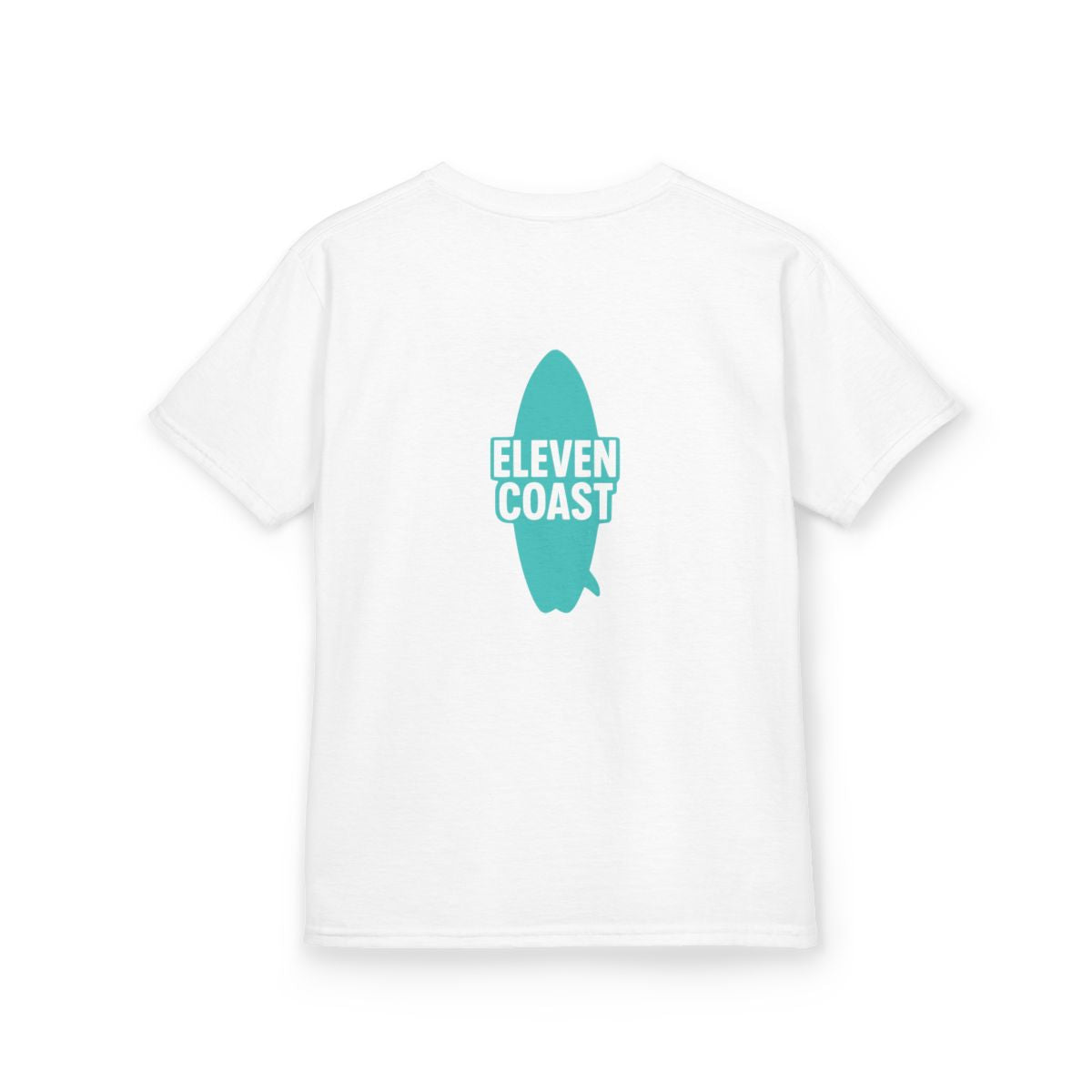 Kids Mint Aqua Surfboard T-Shirt