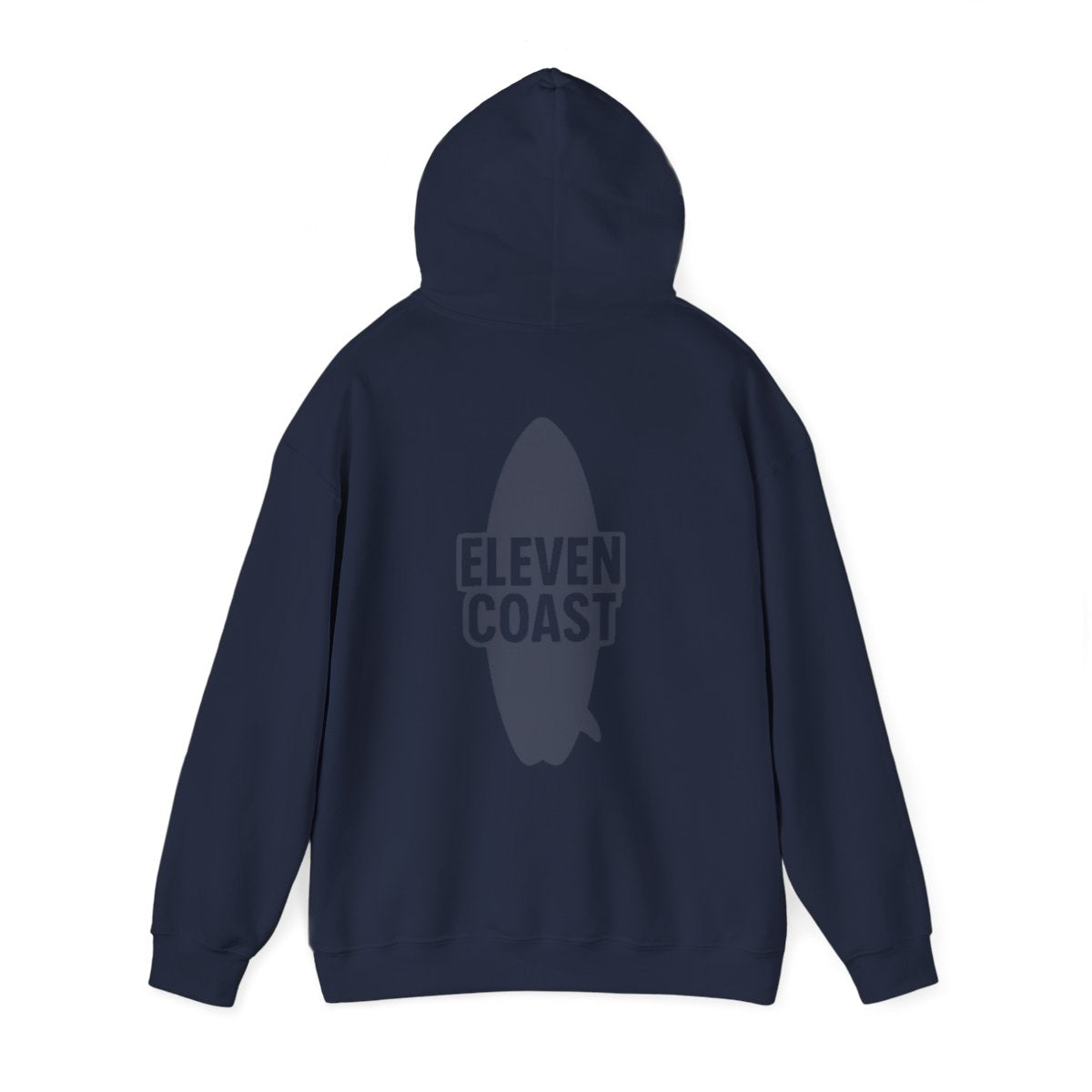 Navy Hoodie Men Bold Surfboard Design