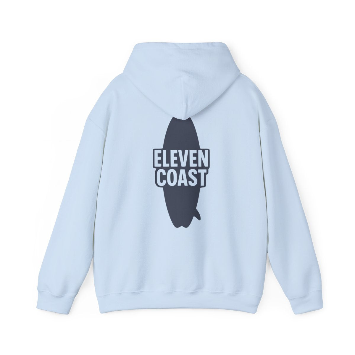 Navy Hoodie Men Bold Surfboard Design