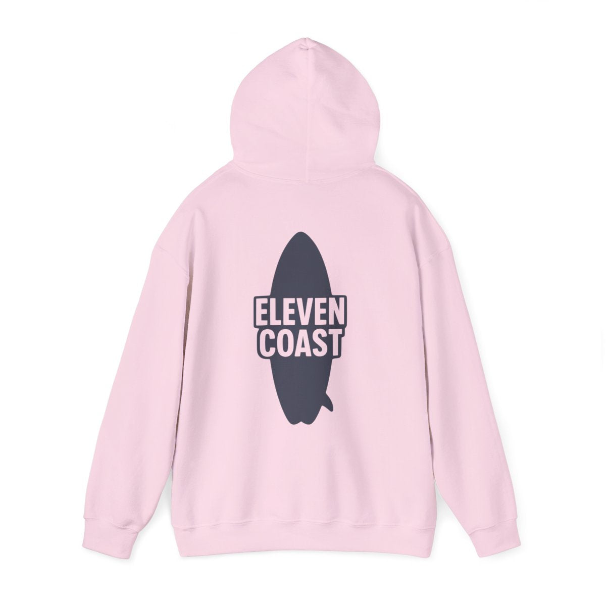 Navy Hoodie Men Bold Surfboard Design