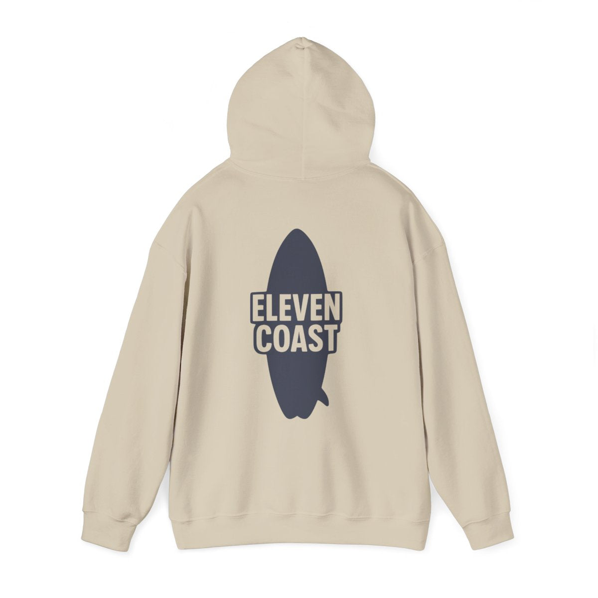 Navy Hoodie Men Bold Surfboard Design