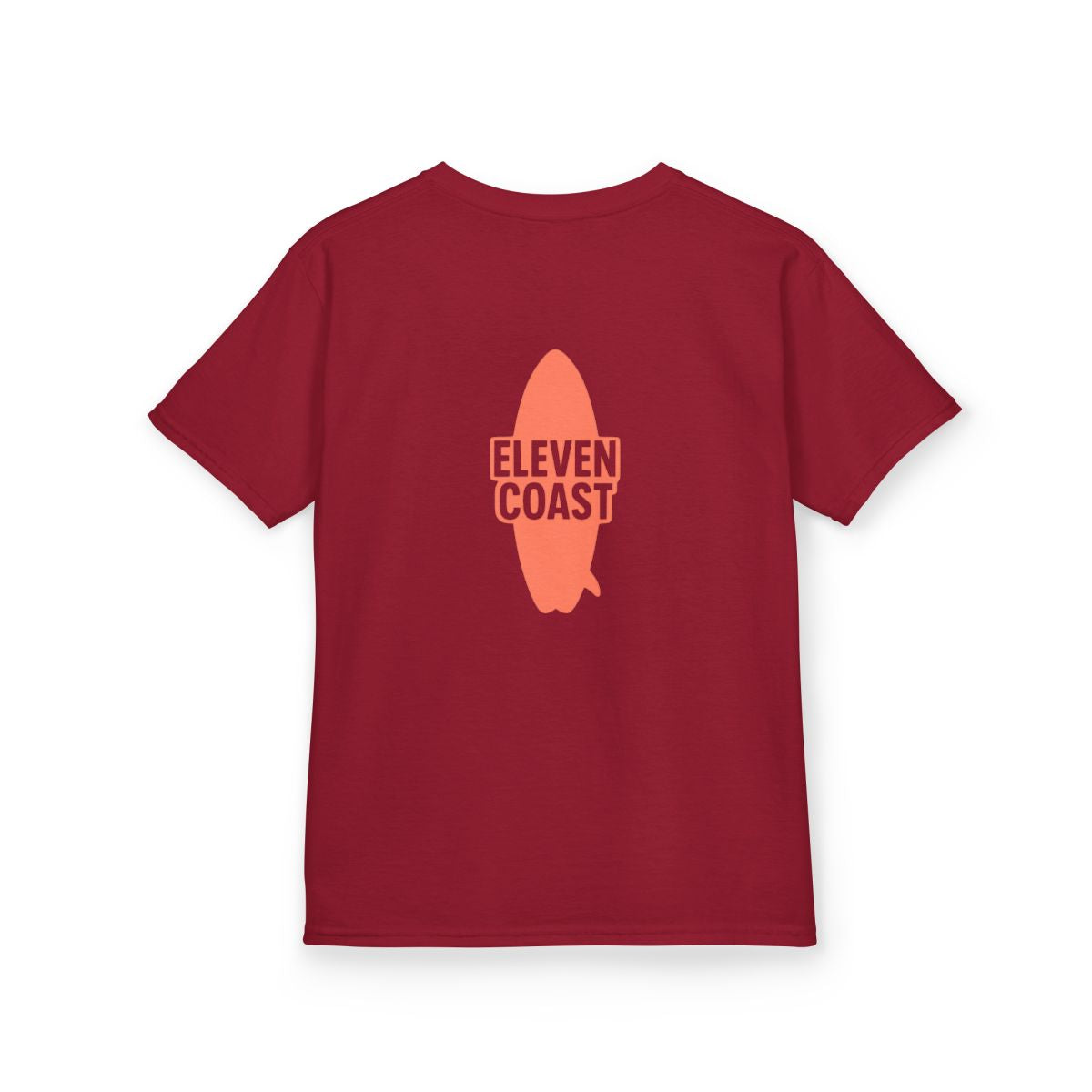 Kids Orange Surfboard Tee Top