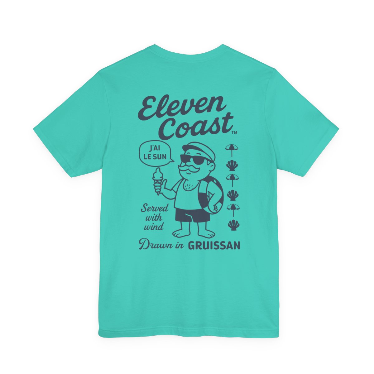 Men Navy Ice Cream T-Shirt Summer Vibes