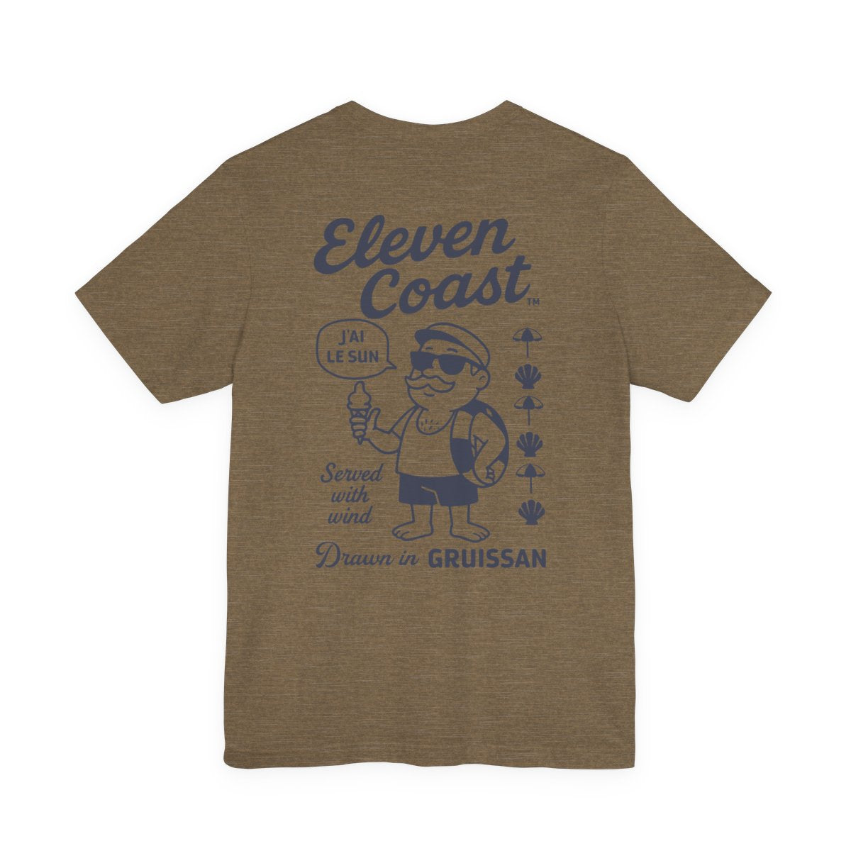 Men Navy Ice Cream T-Shirt Summer Vibes