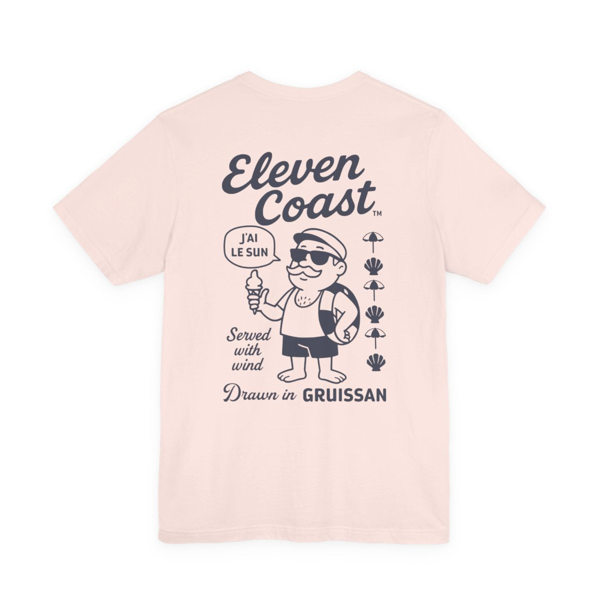 Men Navy Ice Cream T-Shirt Summer Vibes