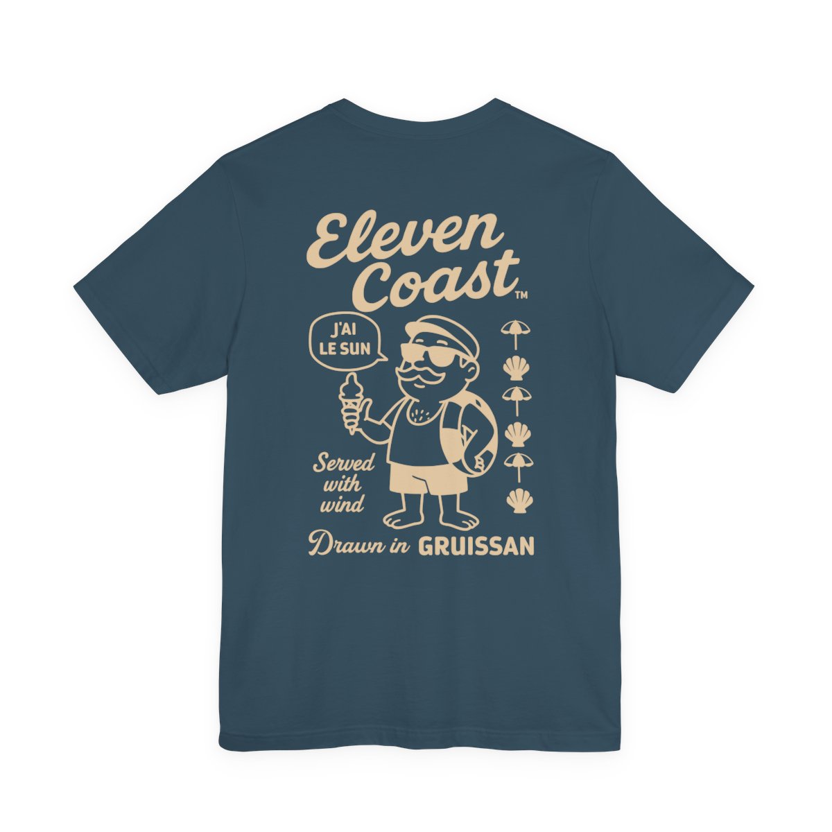 Men's Playful Sand Beige T-Shirt Gruissan