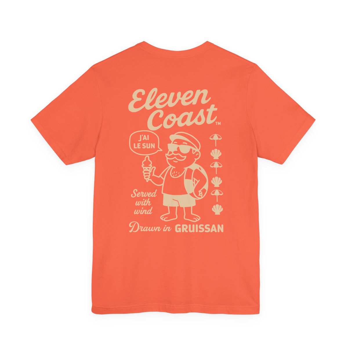 Men's Playful Sand Beige T-Shirt Gruissan