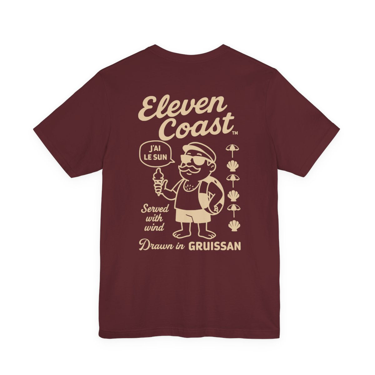 Men's Playful Sand Beige T-Shirt Gruissan