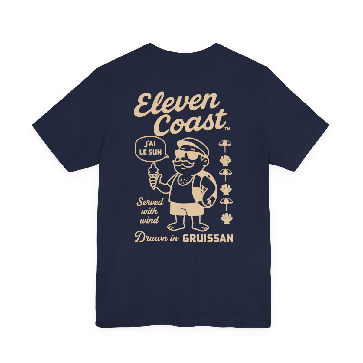Men's Playful Sand Beige T-Shirt Gruissan