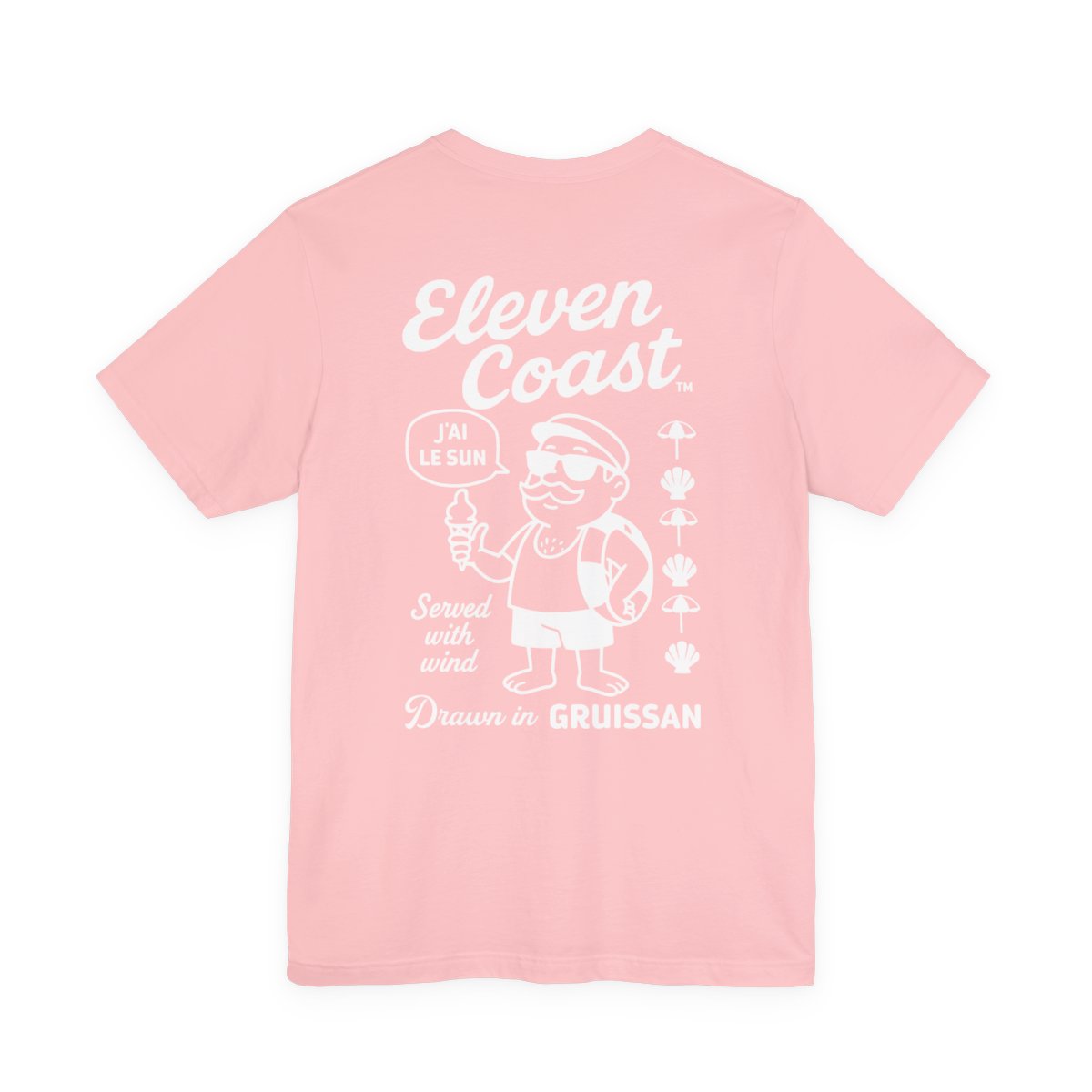 Men's Ice Cream Character T-Shirt White