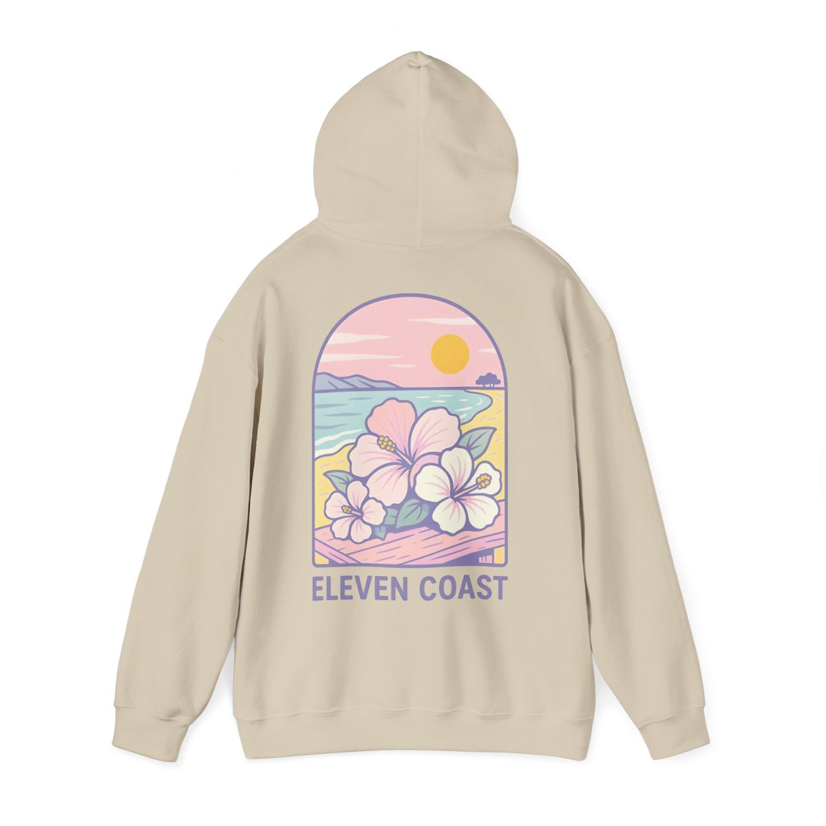 Hibiscus Hoodie For Women Dawn Breeze Lavender