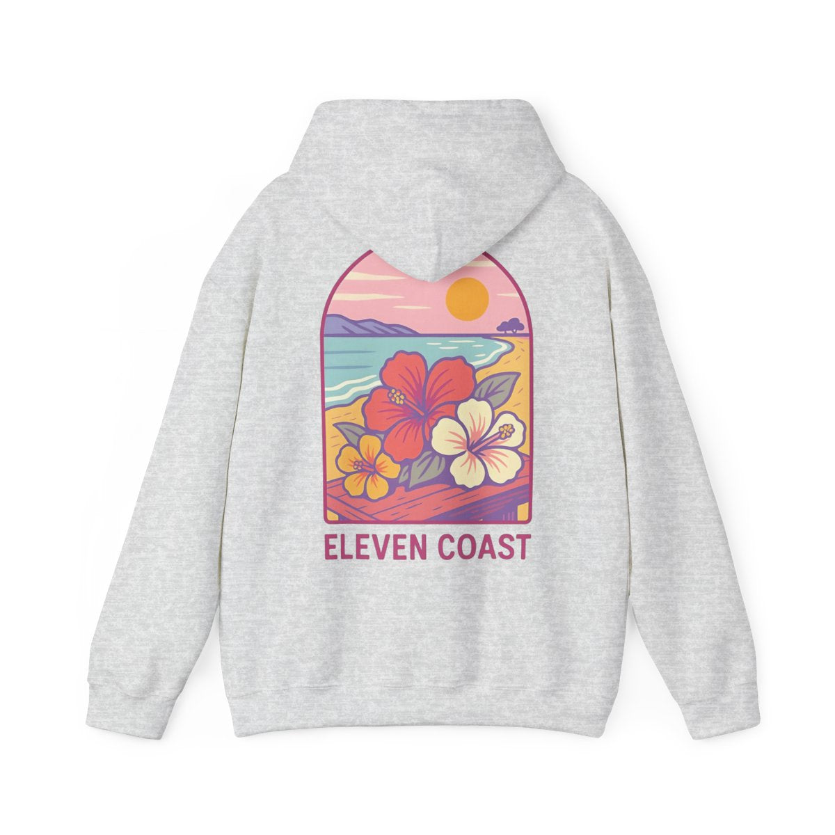 Hibiscus Hoodie Pink Women Cozy Wear
