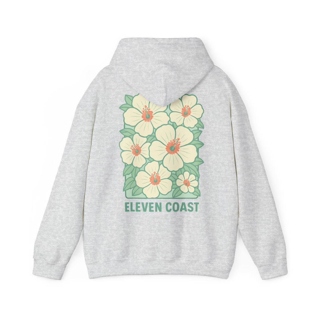 Hoodies For Women Trending Floral Dawn Breeze Green #en:color_ash,fr:couleur_cendre