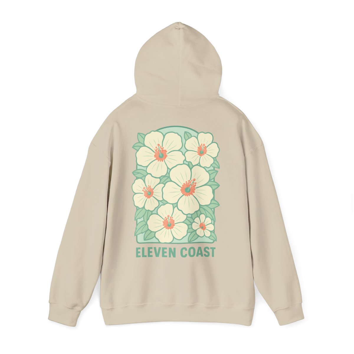 Hoodies For Women Trending Floral Dawn Breeze Green #en:color_sand,fr:couleur_sable