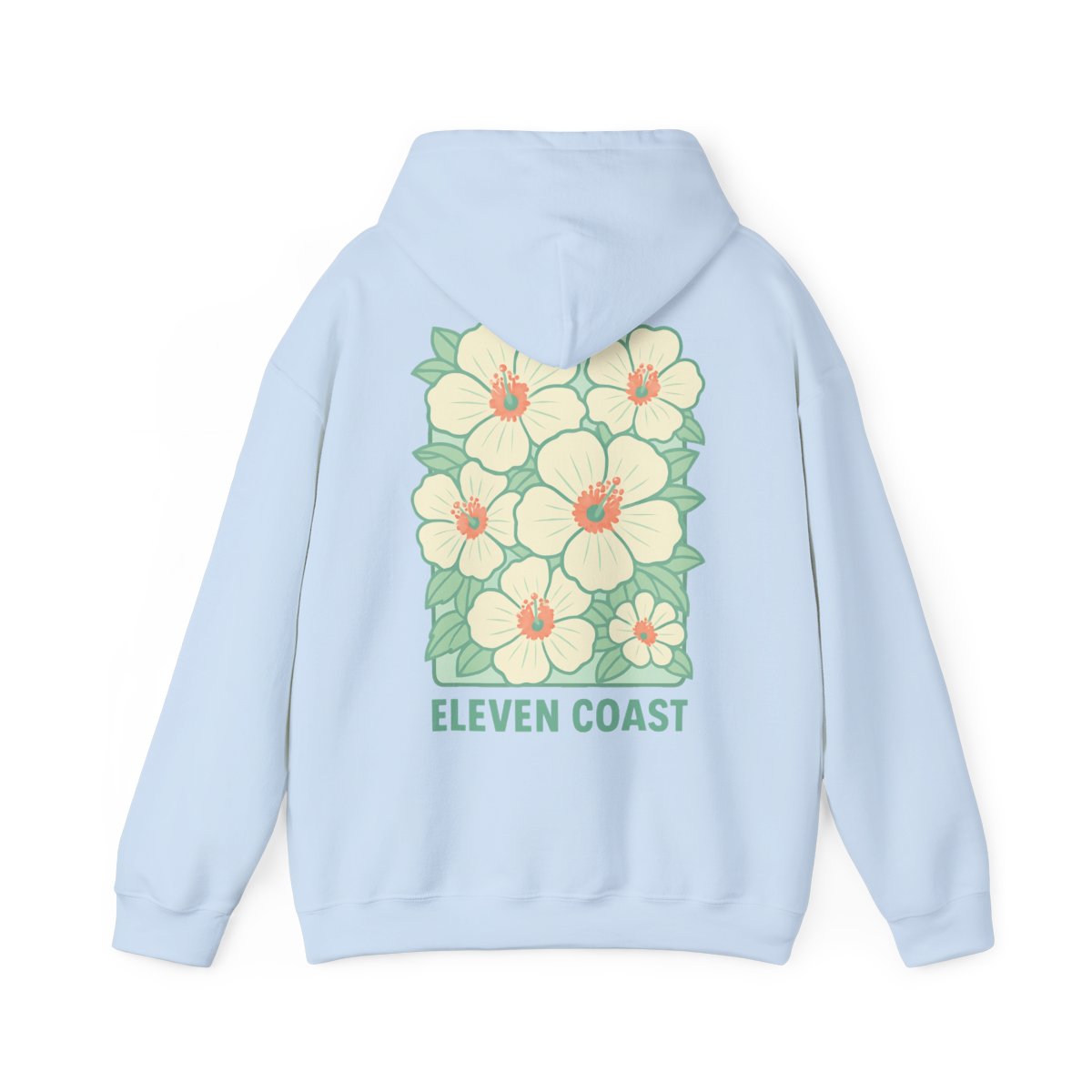 Hoodies For Women Trending Floral Dawn Breeze Green #en:color_light-blue,fr:couleur_bleu-clair
