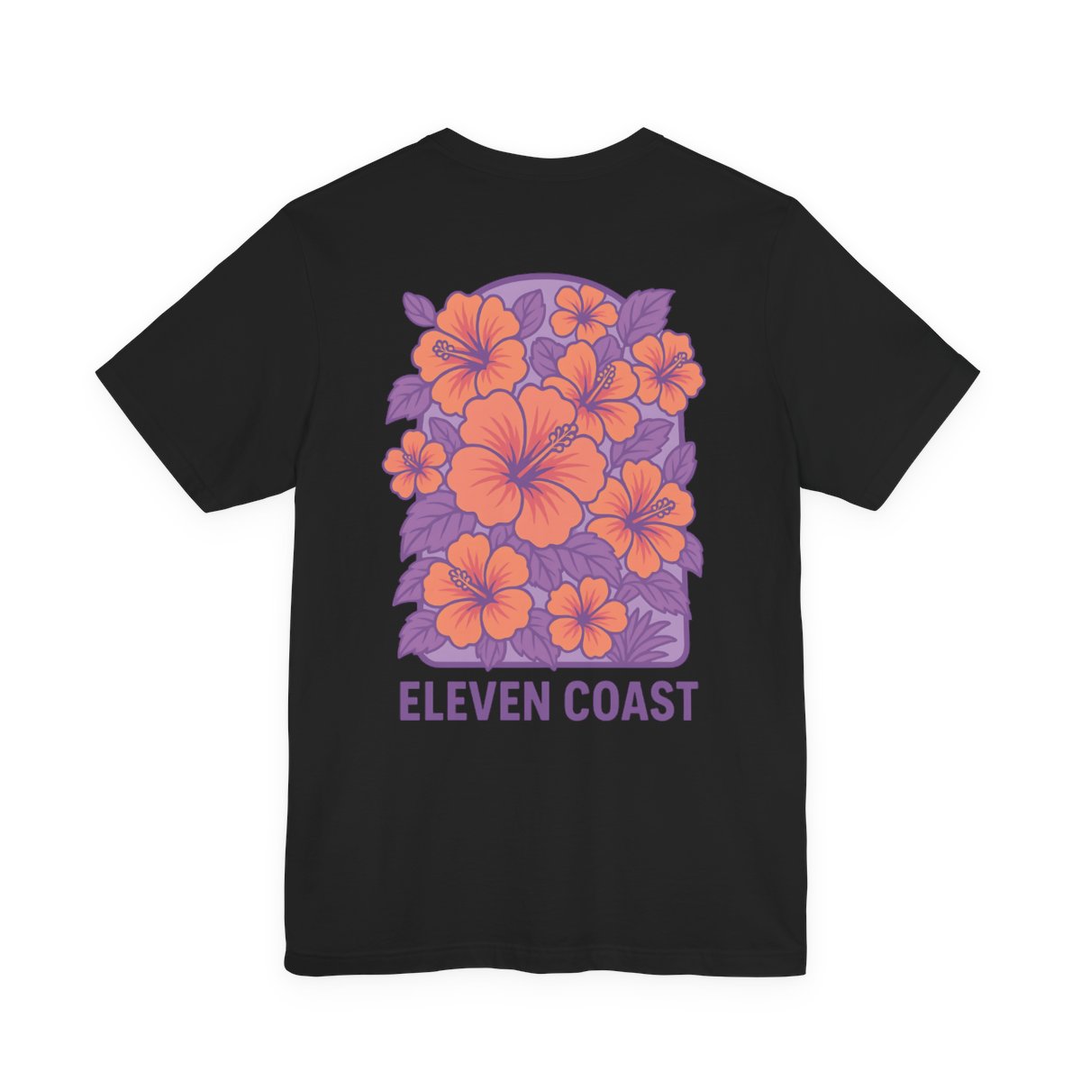 T Shirt For Men Casual Hibiscus Floral Lavender