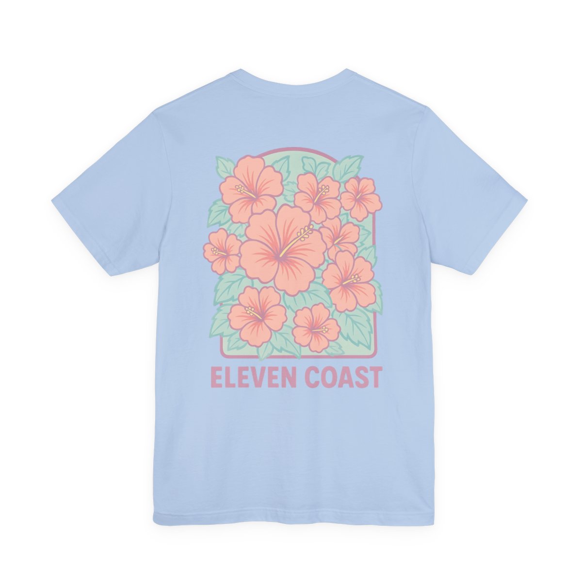 Men's Hibiscus Floral T-Shirt Dawn Pink