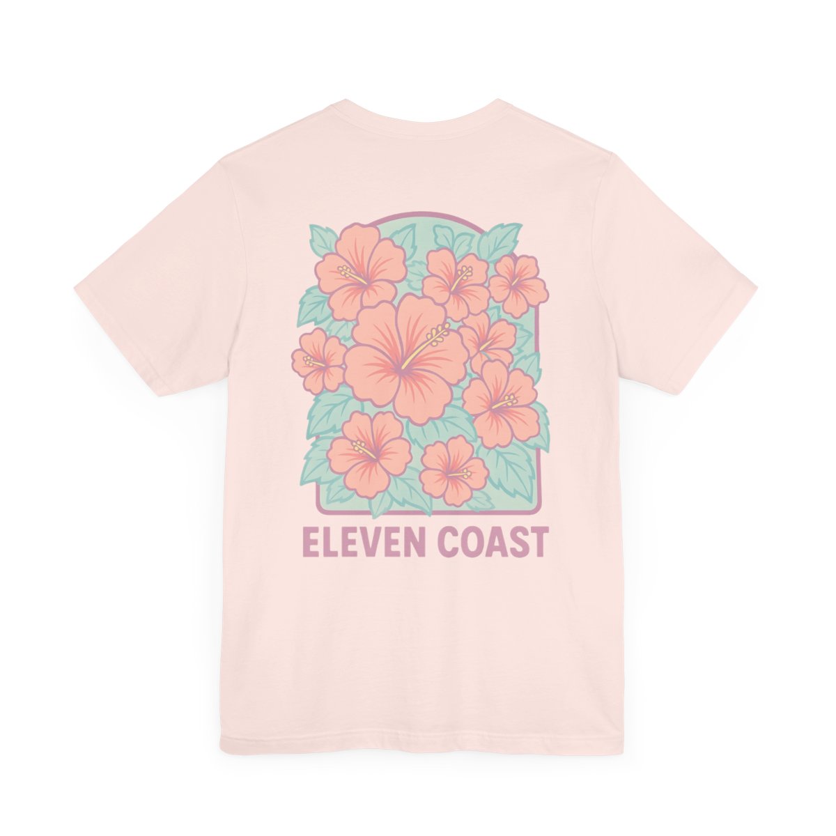 Men’s Hibiscus Floral T-Shirt Pink