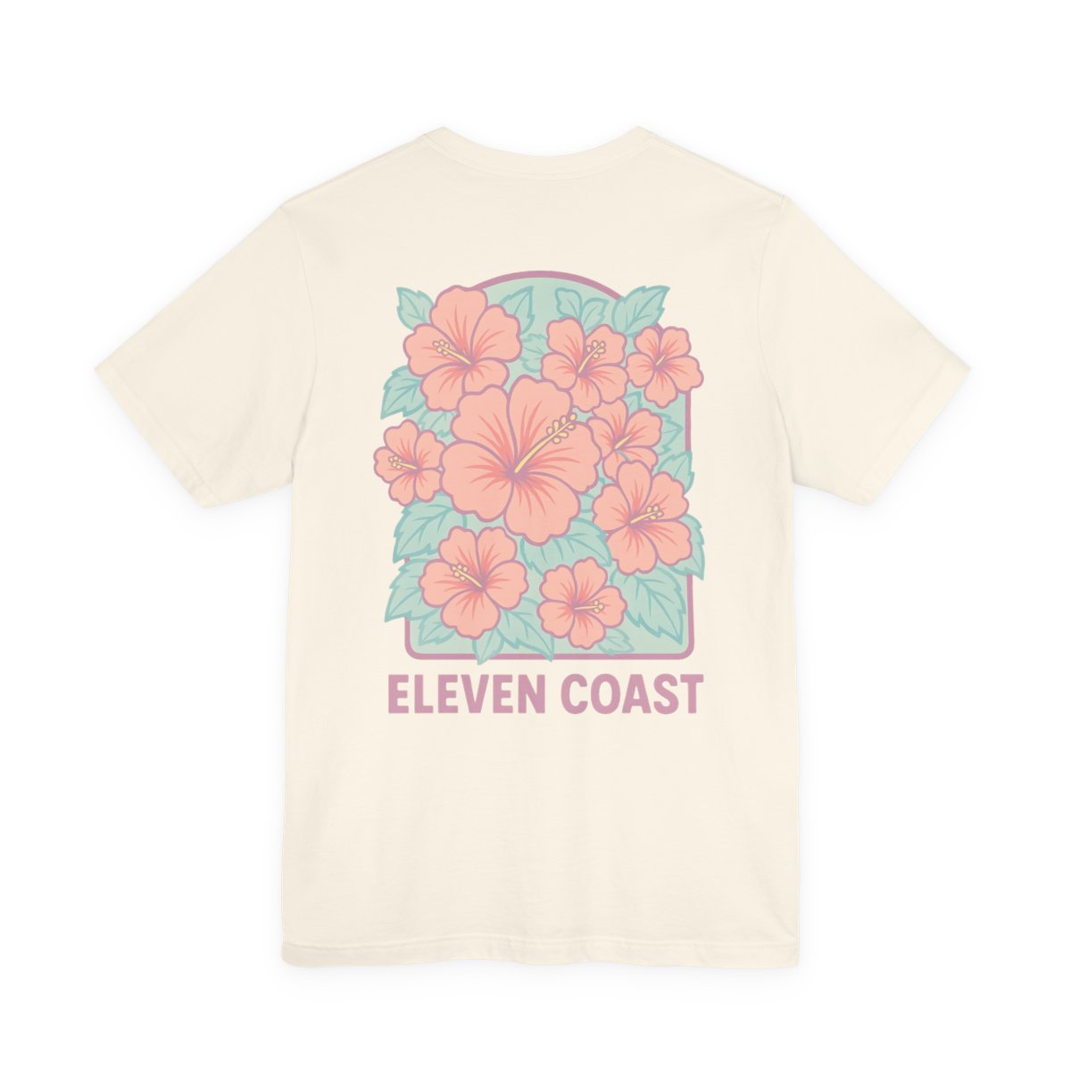 Men's Hibiscus Floral T-Shirt Dawn Pink