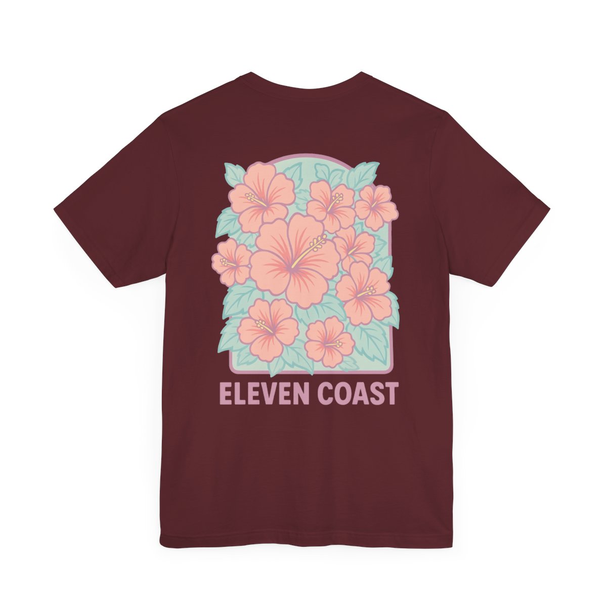 Men’s Hibiscus Floral T-Shirt Pink