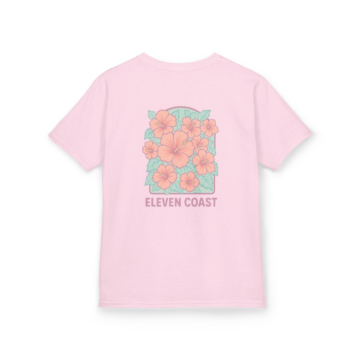 Kids Floral Hibiscus Shirt Pink